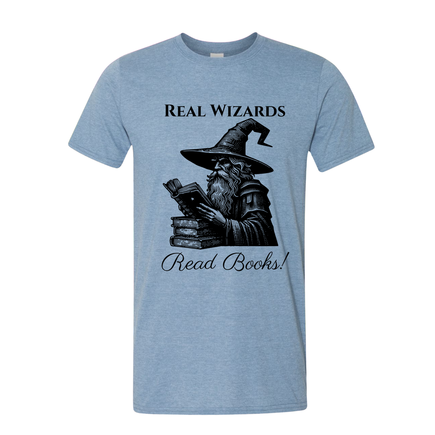 Real Wizards Read Books T-Shirt