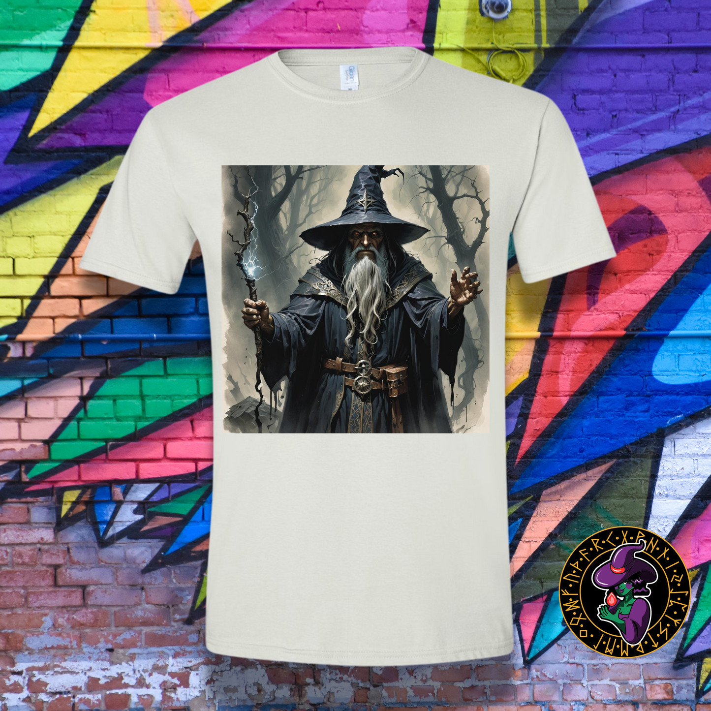 Mad Wizard's Fury: Arcane Lightning T-Shirt