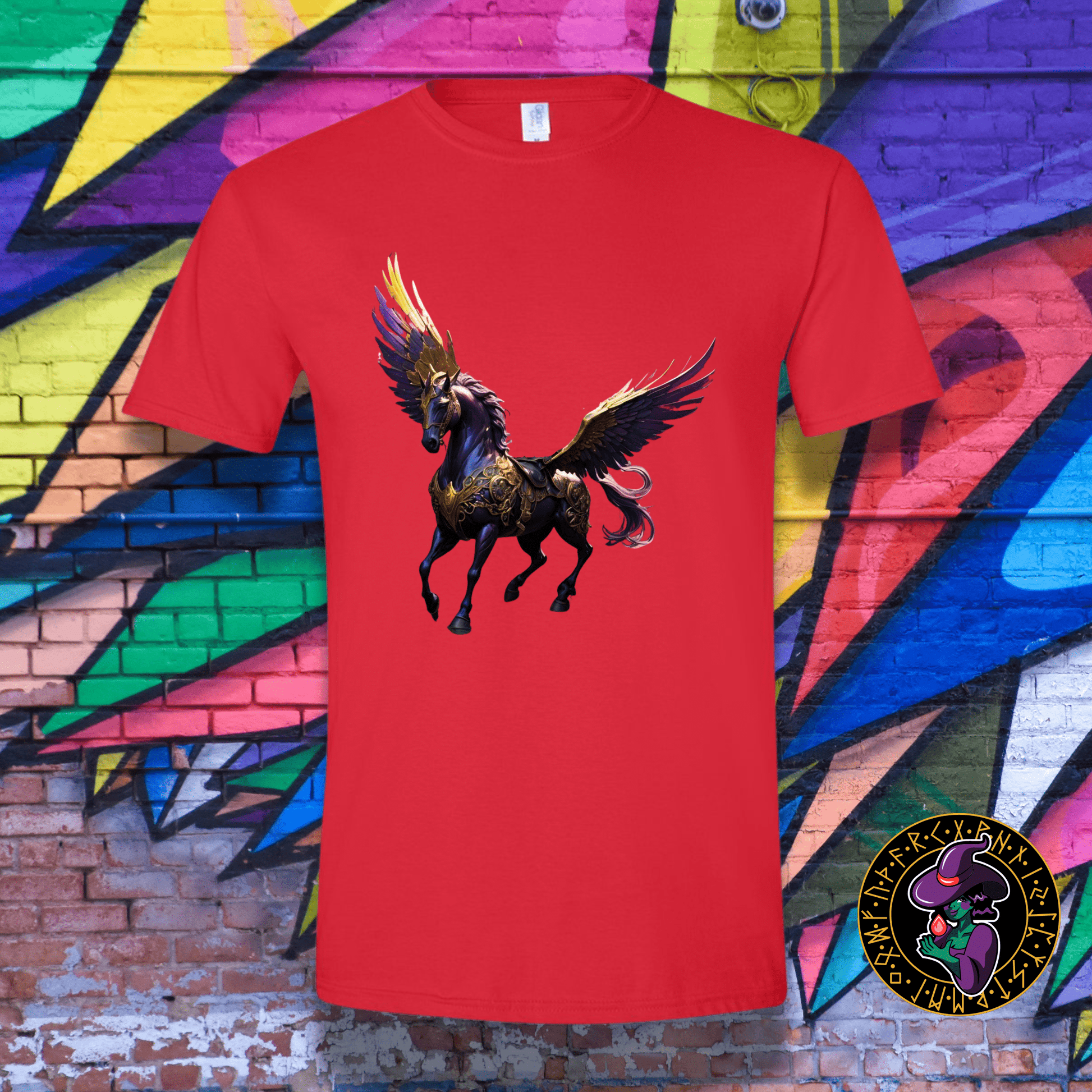 T-Shirt Red / S Amethyst Pegasus T-Shirt Amethyst Pegasus T-Shirt