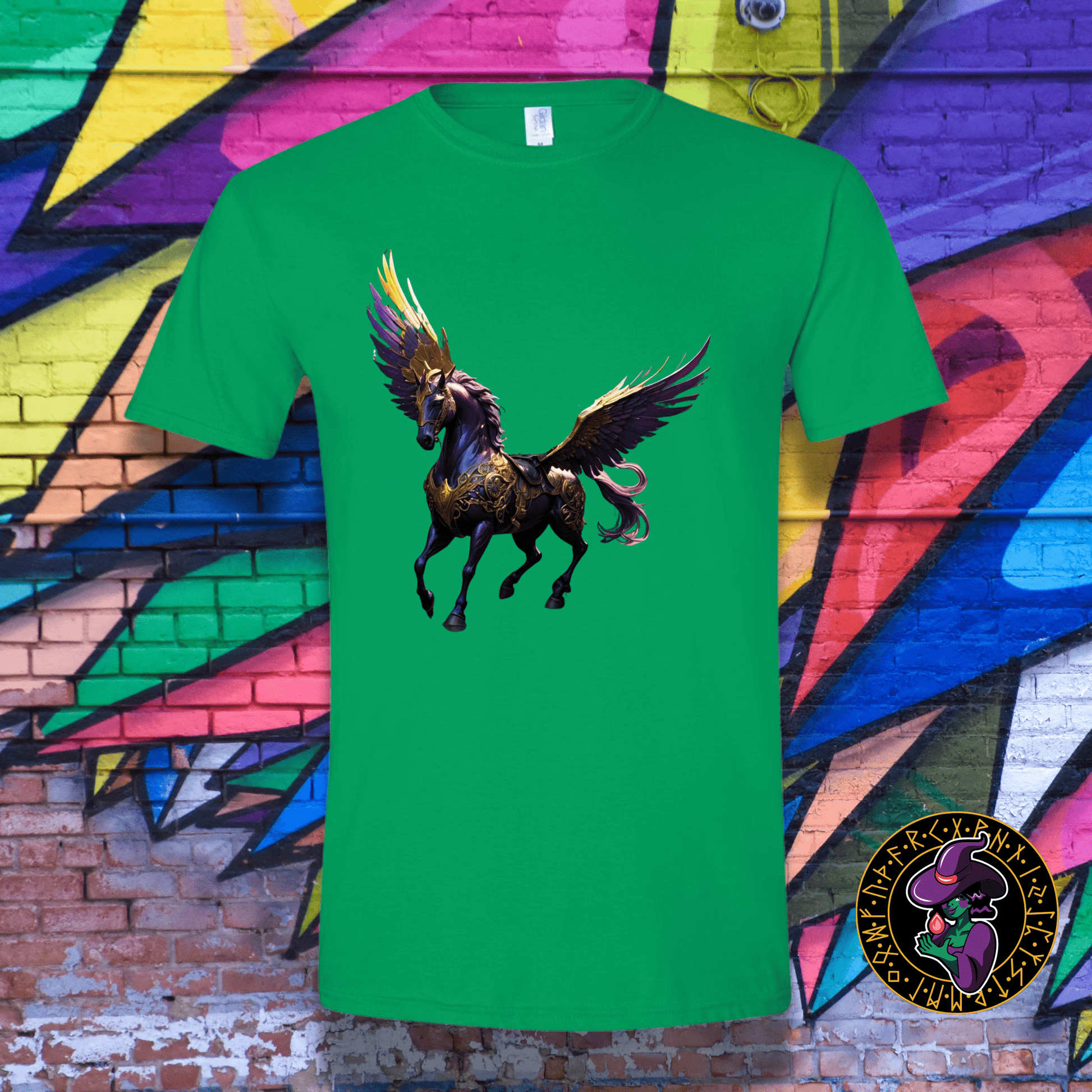 T-Shirt Irish Green / S Amethyst Pegasus T-Shirt Amethyst Pegasus T-Shirt