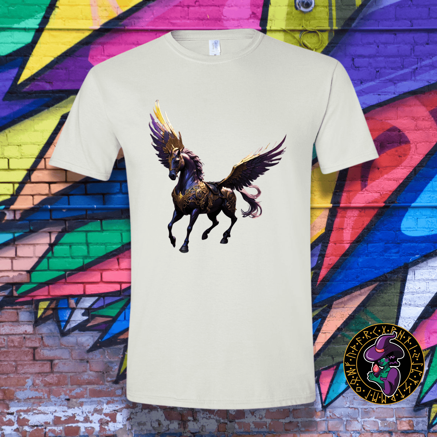 T-Shirt White / S Amethyst Pegasus T-Shirt