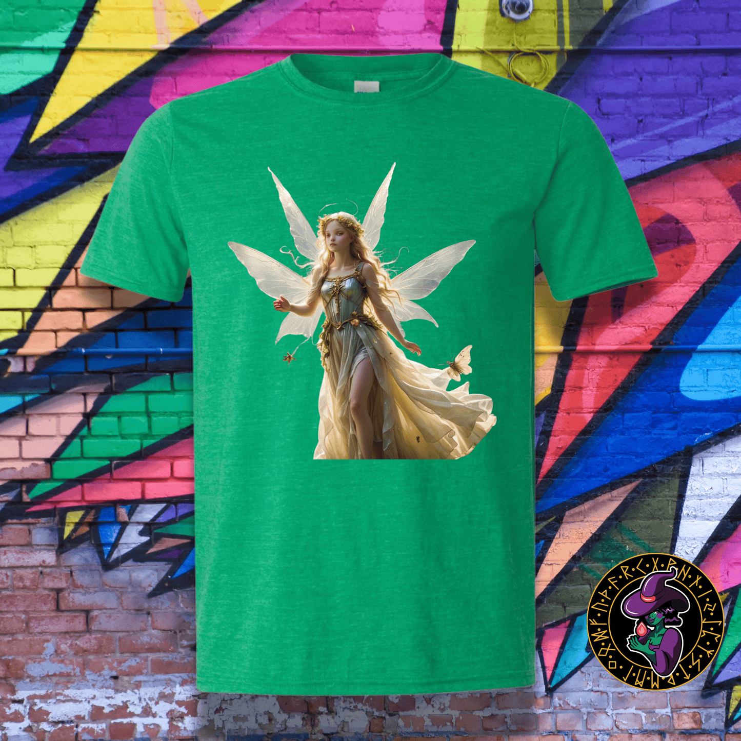 T-Shirt Heather Irish Green / S Angelic Fairy T-Shirt Angelic Fairy T-Shirt