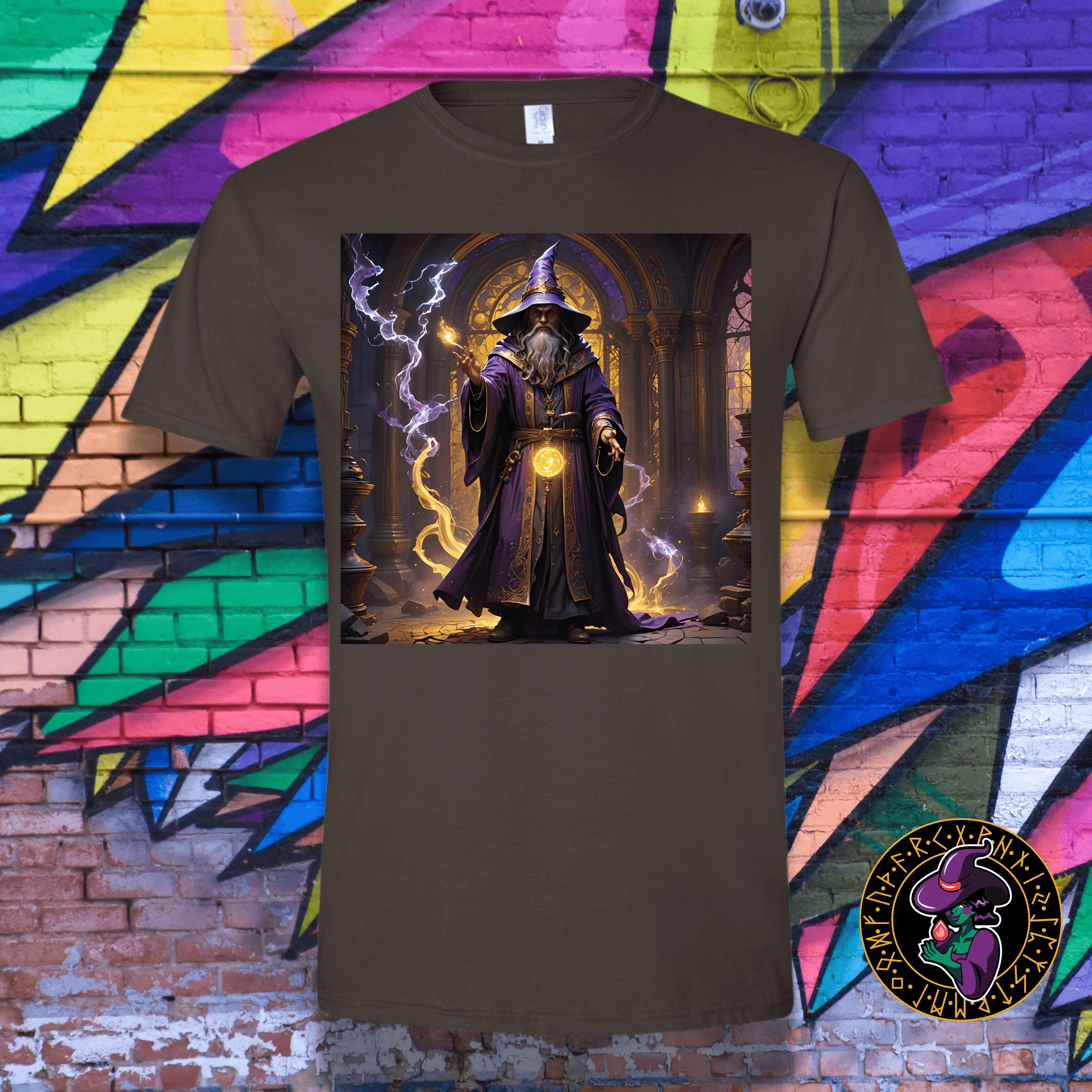 T-Shirt Dark Chocolate / S Arcane Wizard T-Shirt Arcane Wizard T-Shirt