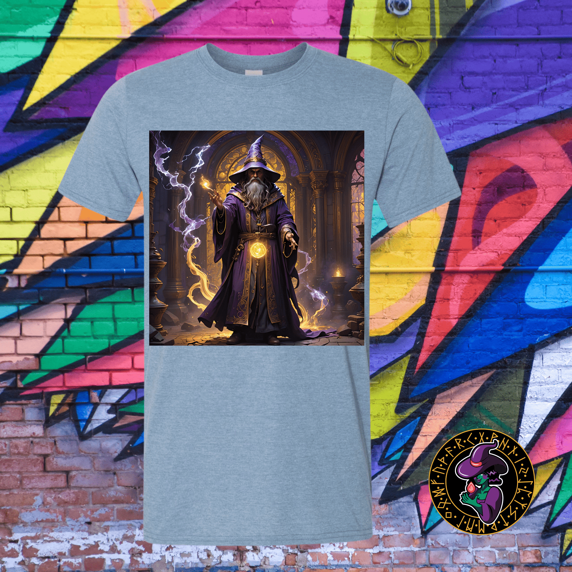 T-Shirt Heather Indigo / S Arcane Wizard T-Shirt Arcane Wizard T-Shirt