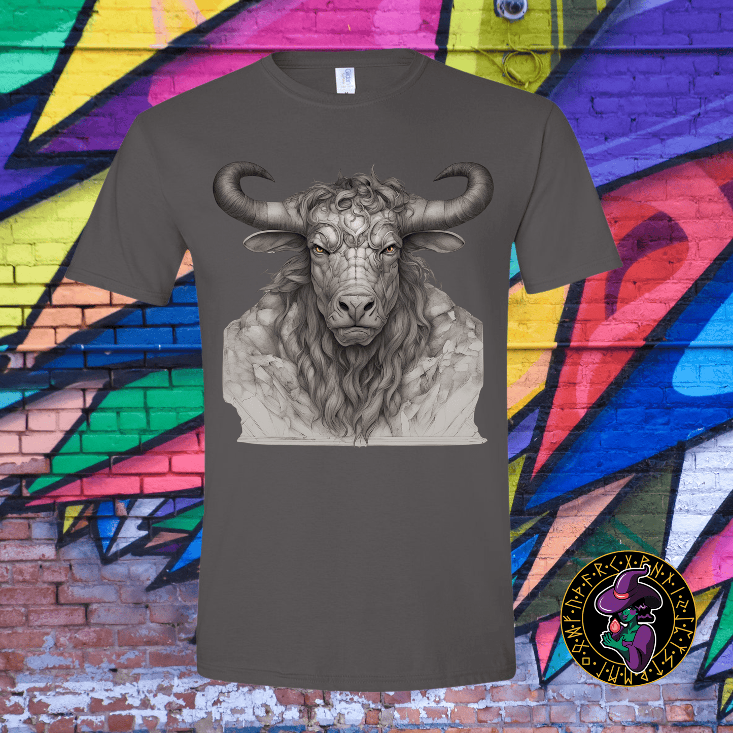 T-Shirt Charcoal / S Bust of the Minotaur  T-Shirt