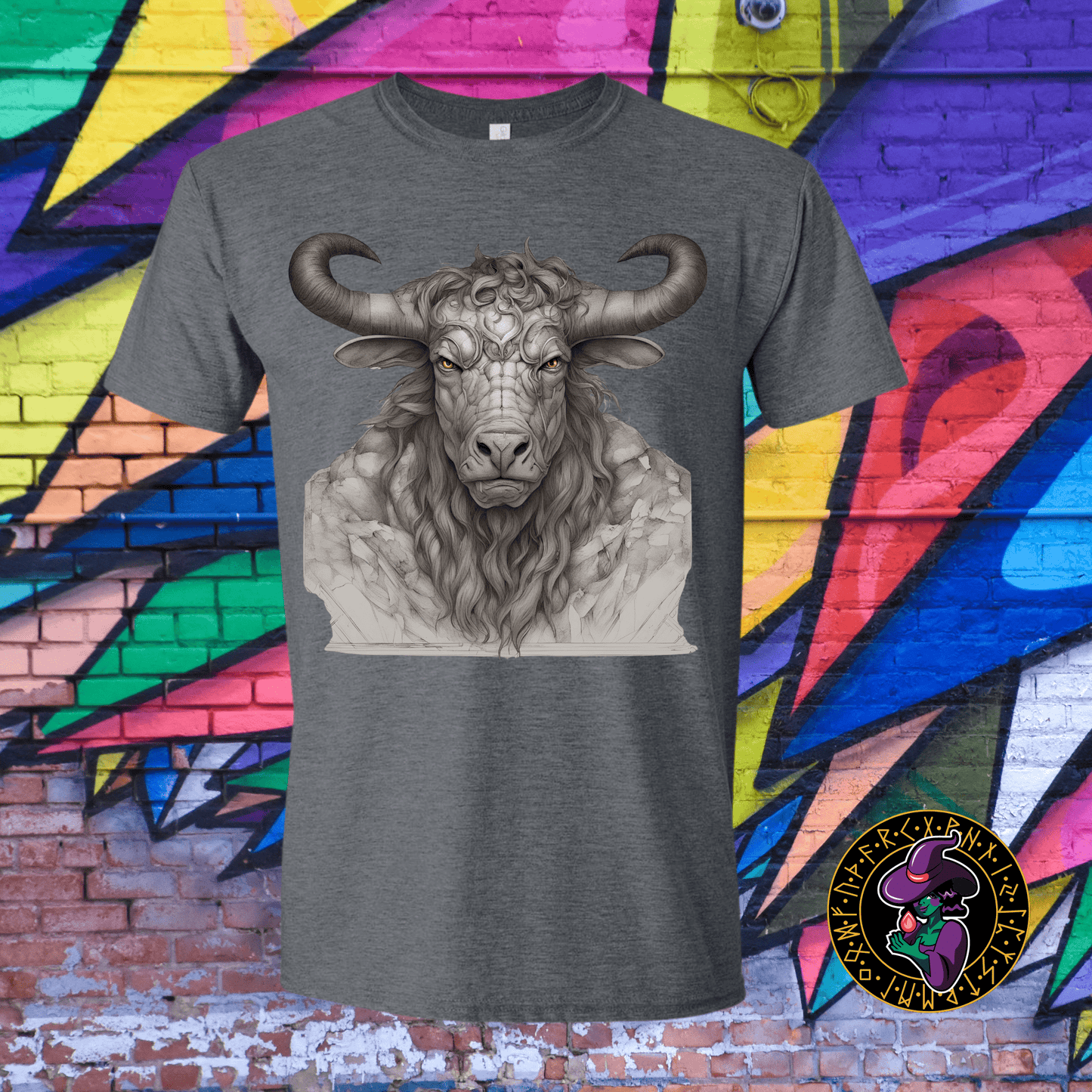 T-Shirt Dark Heather / S Bust of the Minotaur  T-Shirt