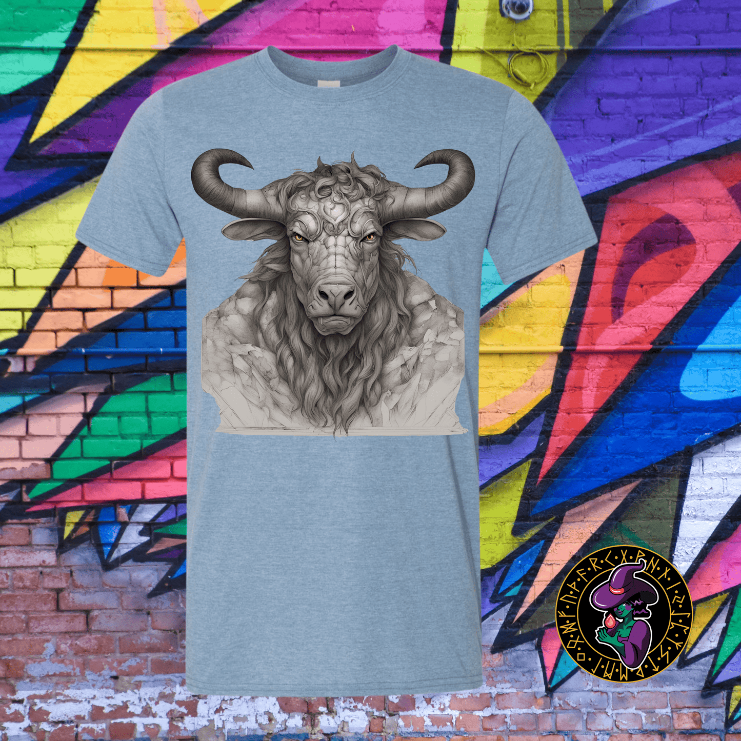 T-Shirt Heather Indigo / S Bust of the Minotaur  T-Shirt