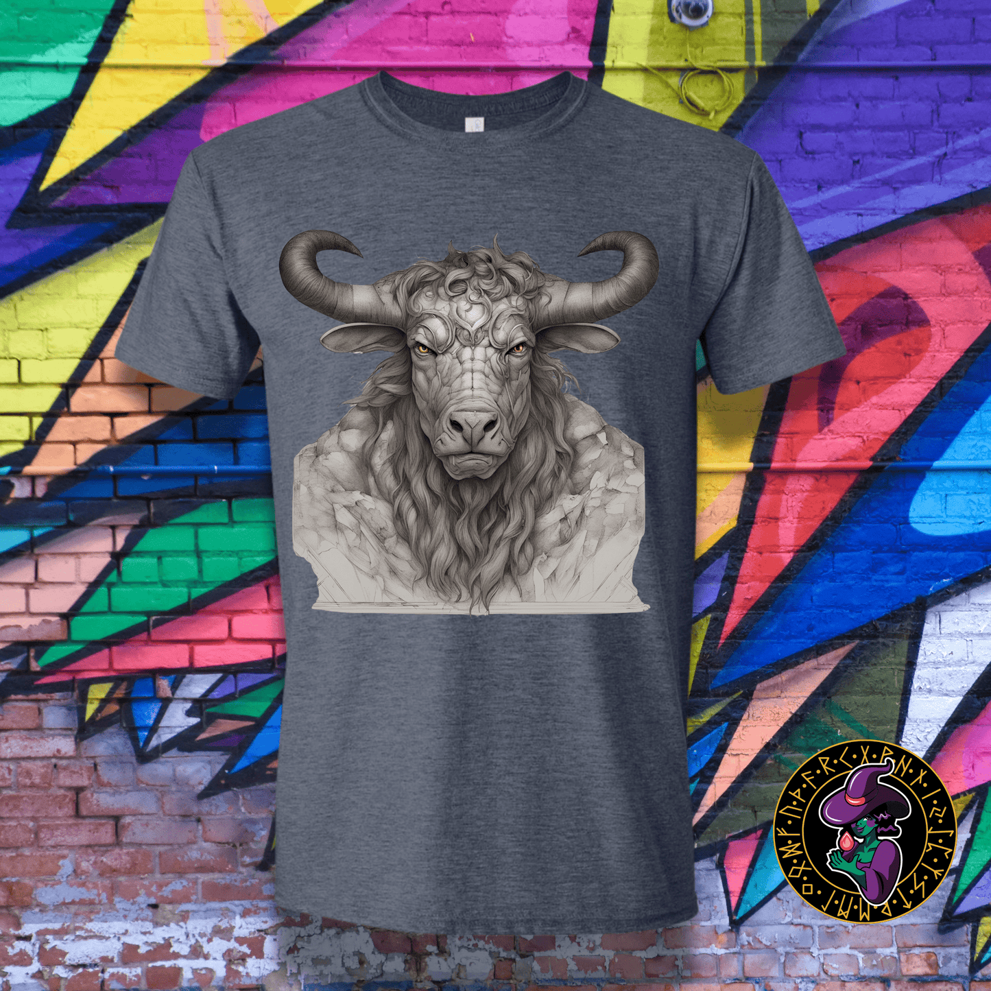 T-Shirt Heather Navy / S Bust of the Minotaur  T-Shirt