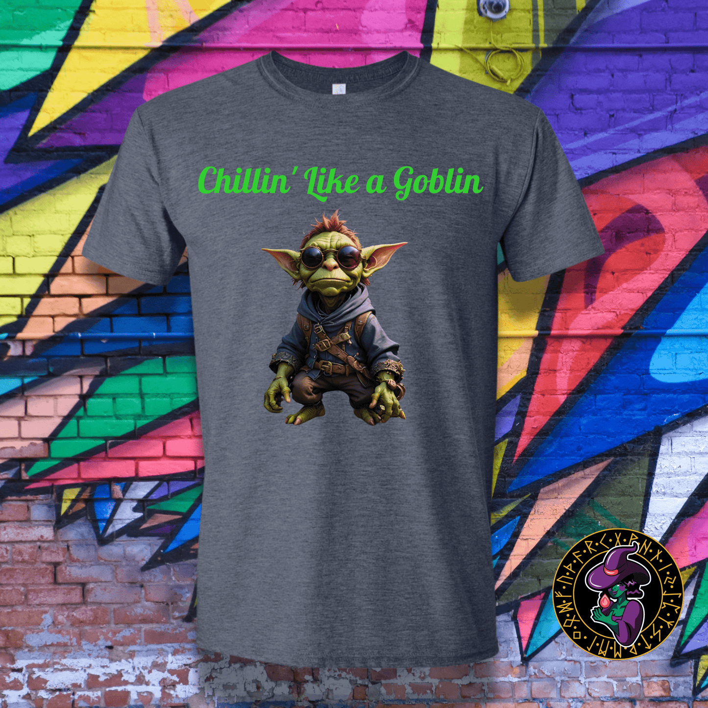 T-Shirt Heather Navy / S Chillin like a Goblin T-Shirt Chillin like a Goblin T-Shirt