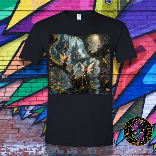 T-Shirt Black / S Enchanted Forest Fairies T-Shirt