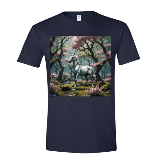 T-Shirt Navy / S Enchanted Unicorn Spring T-Shirt Enchanted Unicorn Spring T-Shirt