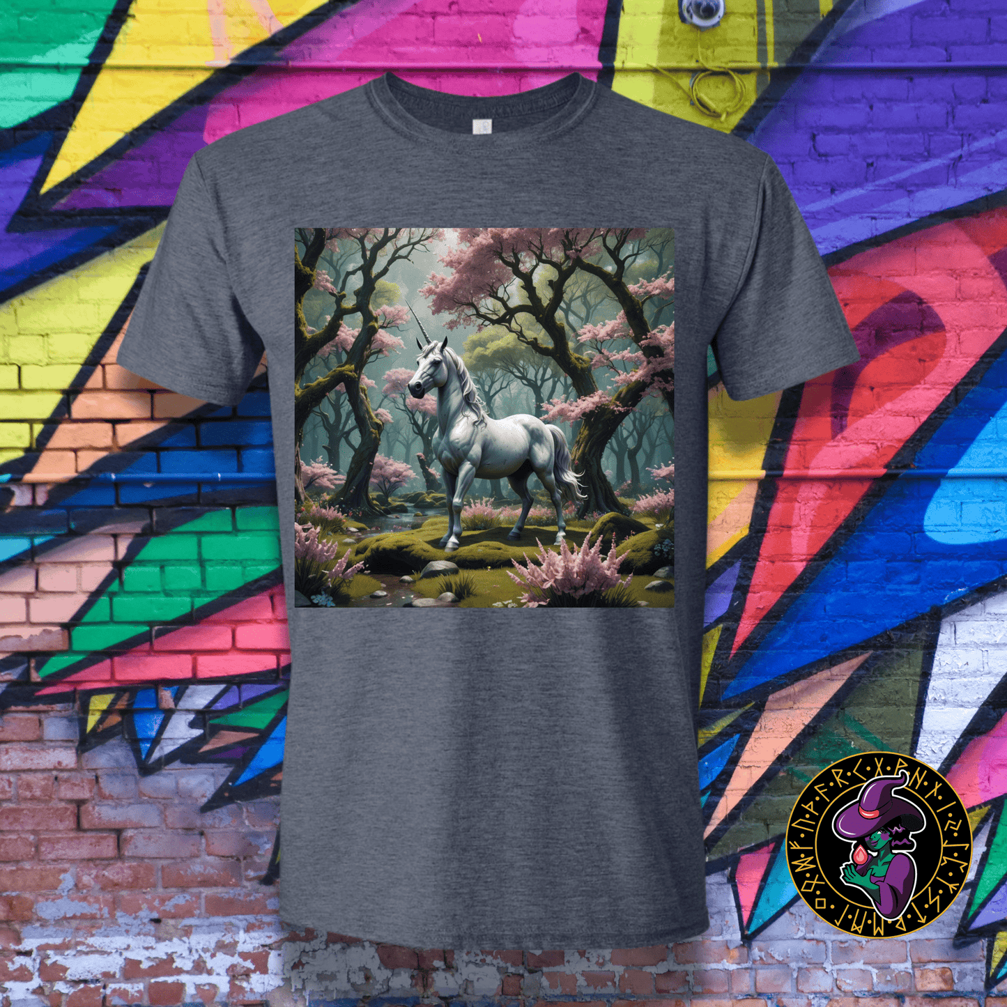 T-Shirt Heather Navy / S Enchanted Unicorn Spring T-Shirt Enchanted Unicorn Spring T-Shirt