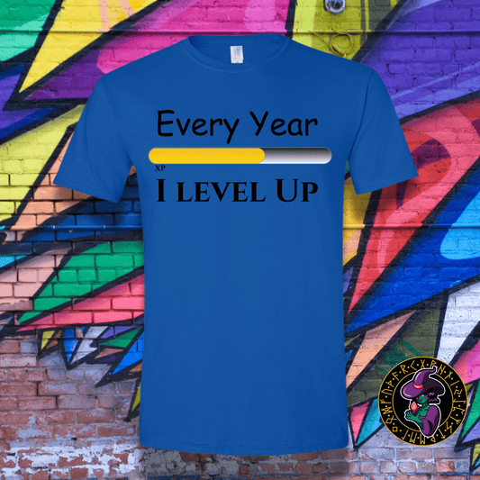 T-Shirt Royal / S Every Year I level Up T-Shirt Every Year I level Up T-Shirt