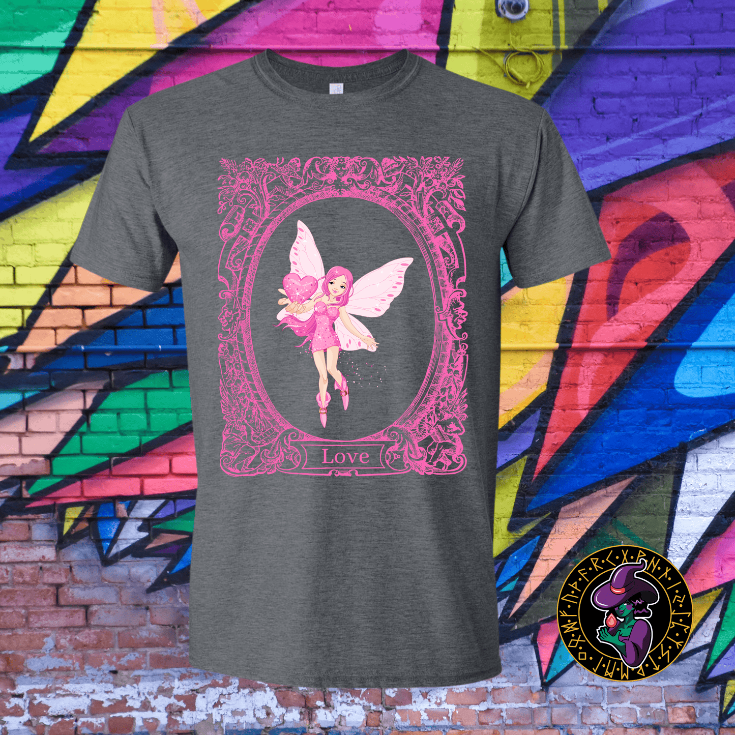 T-Shirt Dark Heather / S Fairy Love T-Shirt Fairy Love T-Shirt