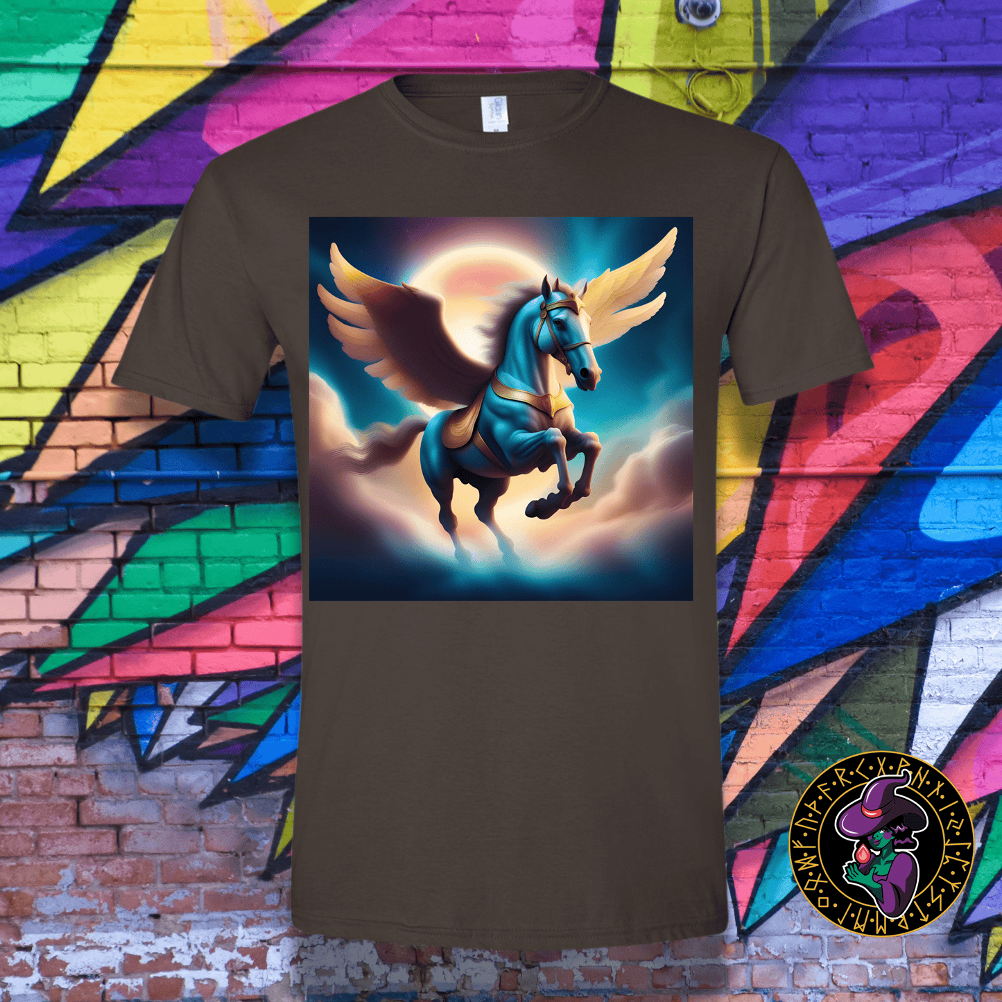 T-Shirt Dark Chocolate / S Flight of Pegasus T-Shirt Flight of Pegasus T-Shirt