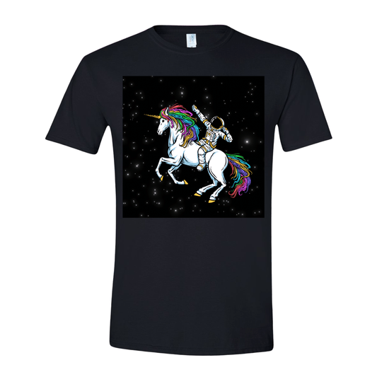T-Shirt Black / S Galactic Unicorn Rider T-Shirt Galactic Unicorn Rider T-Shirt