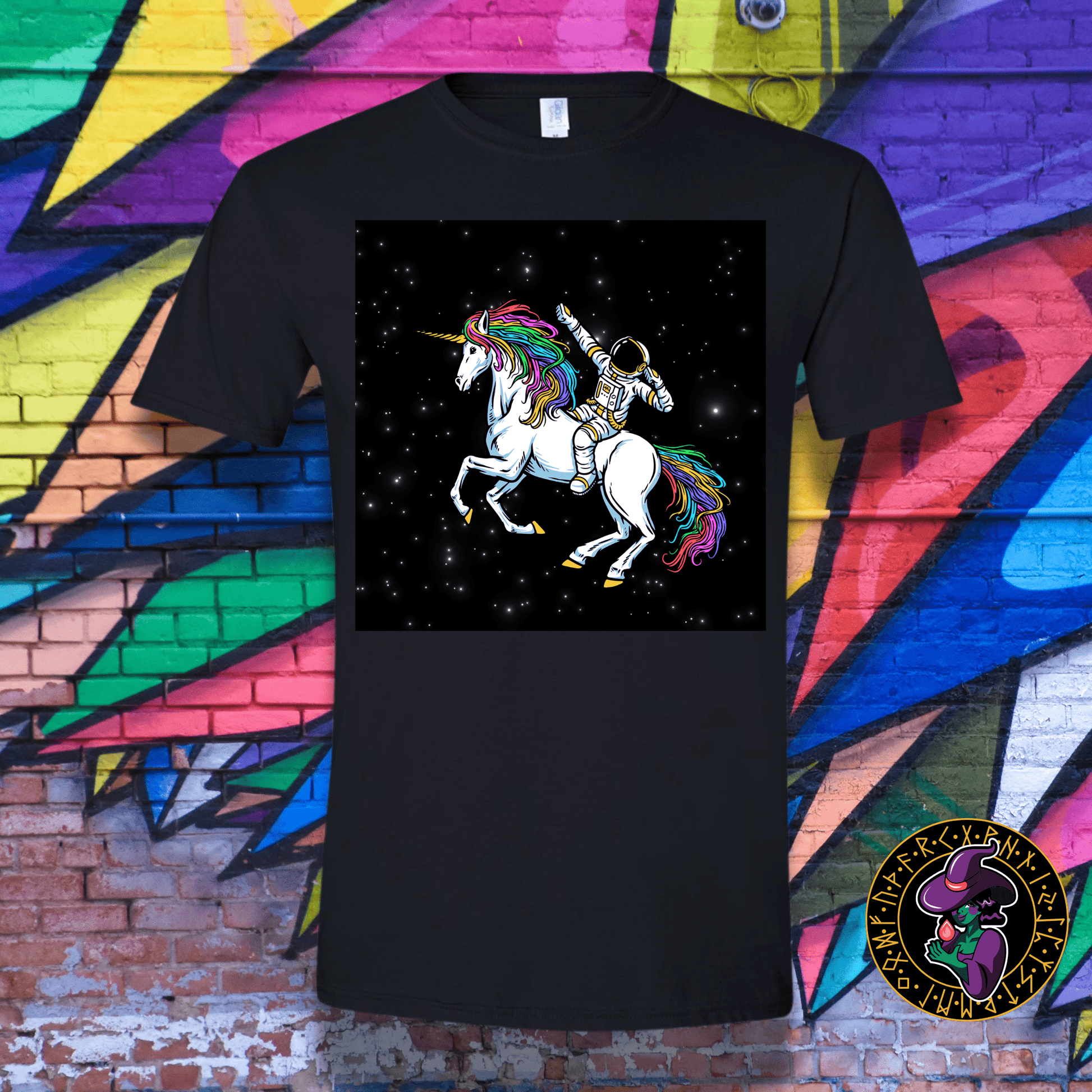 T-Shirt Black / S Galactic Unicorn Rider T-Shirt Galactic Unicorn Rider T-Shirt