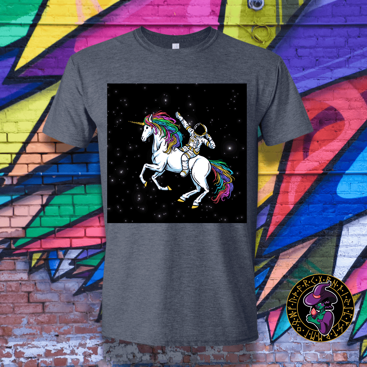 T-Shirt Heather Navy / S Galactic Unicorn Rider T-Shirt Galactic Unicorn Rider T-Shirt