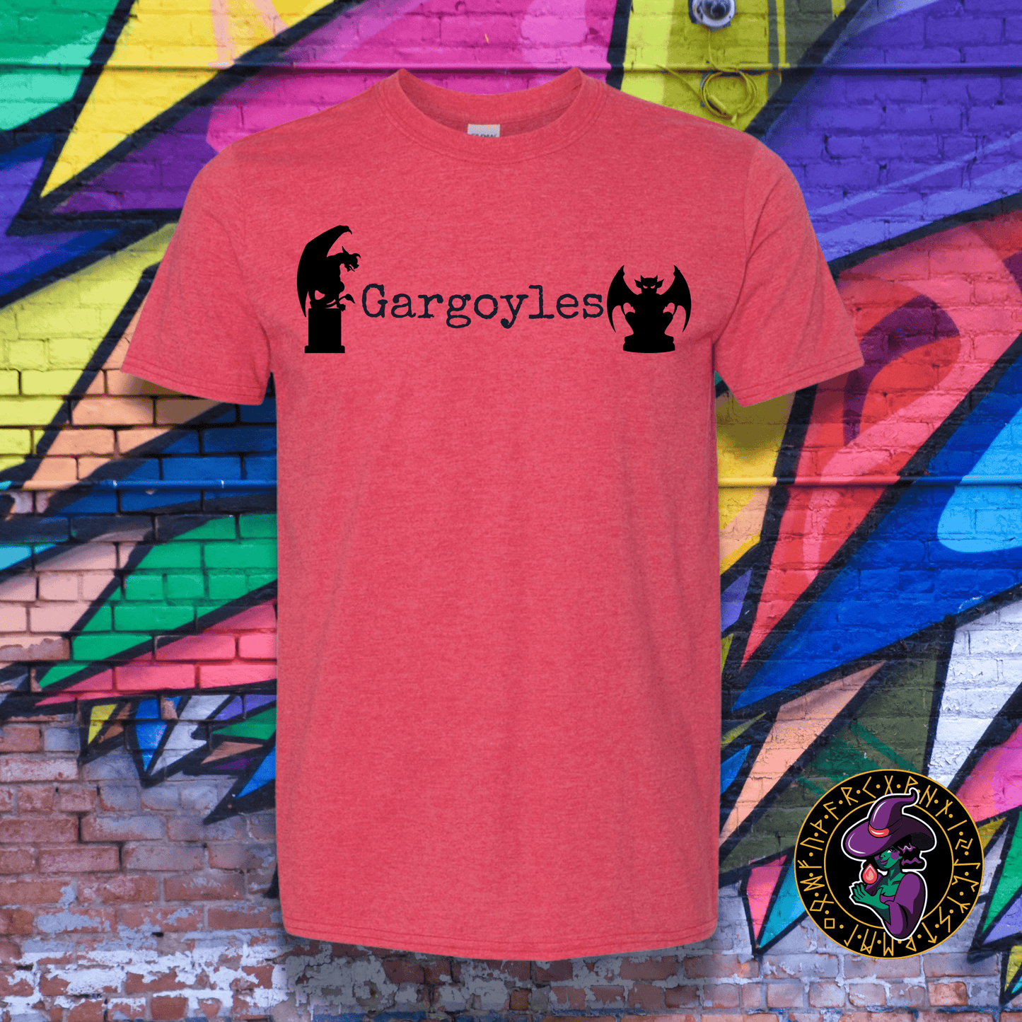 T-Shirt Heather Red / S Gargoyles T-Shirt Gargoyles T-Shirt