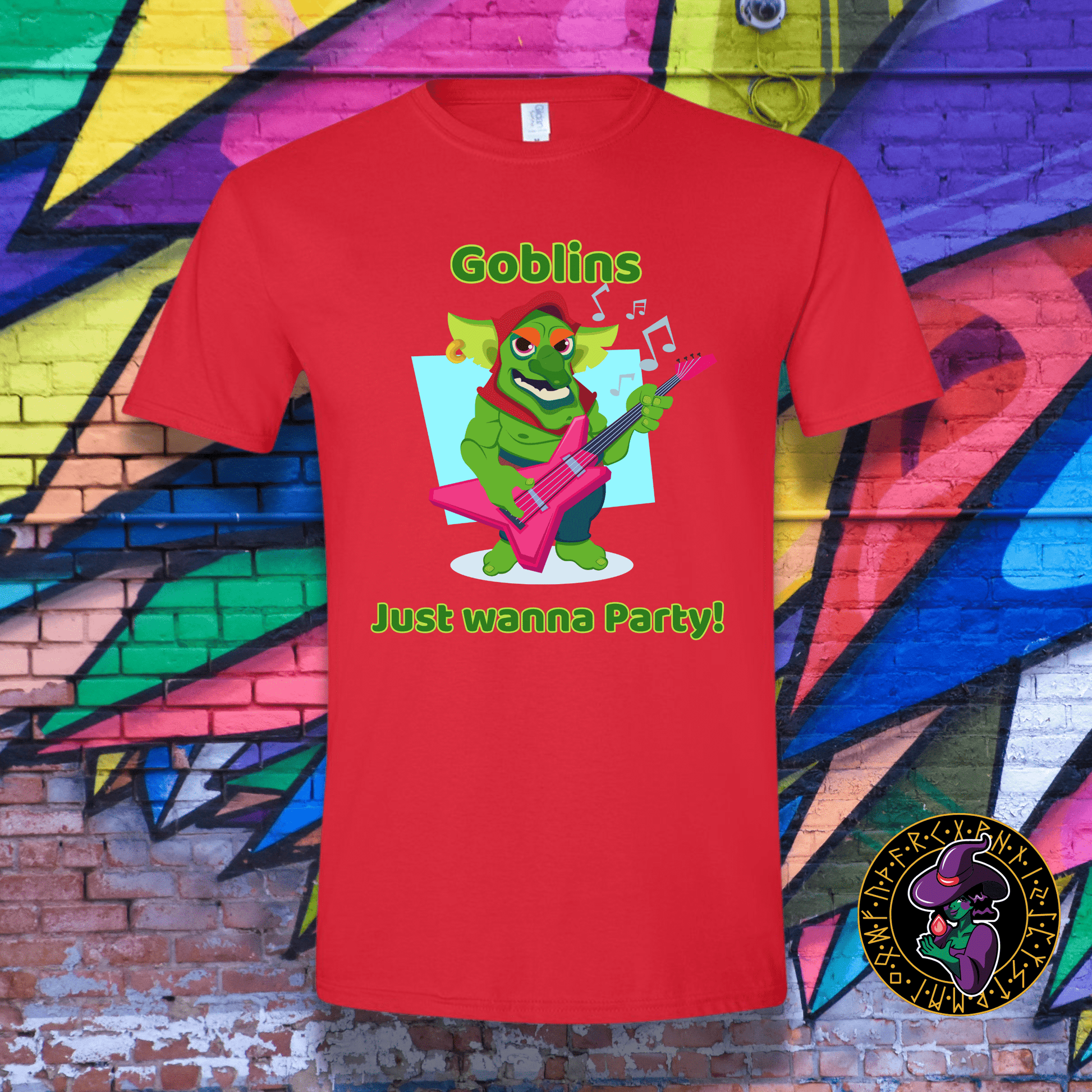 T-Shirt Red / S Goblins Just Wanna Party! T-Shirt Goblins Just Wanna Party! T-Shirt