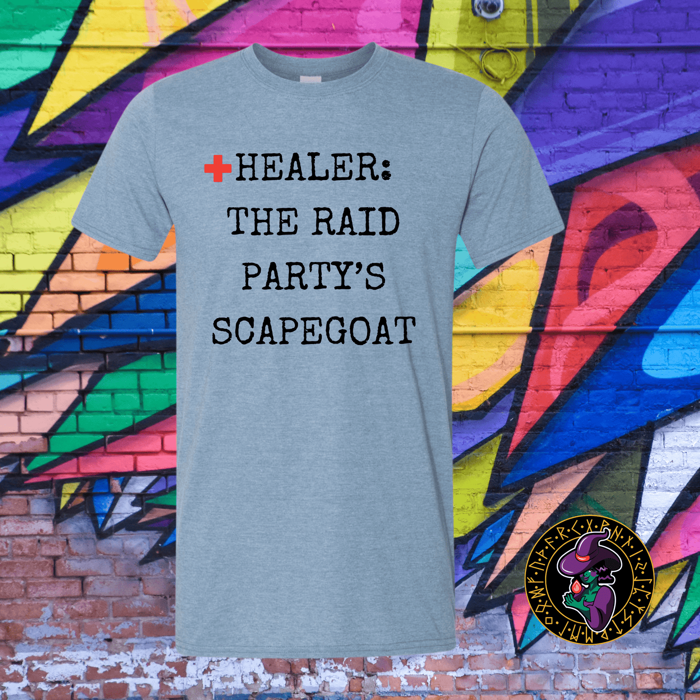 T-Shirt Heather Indigo / S Healer: The Raid Party's Scapegoat T-Shirt Healer: The Raid Party's Scapegoat T-Shirt