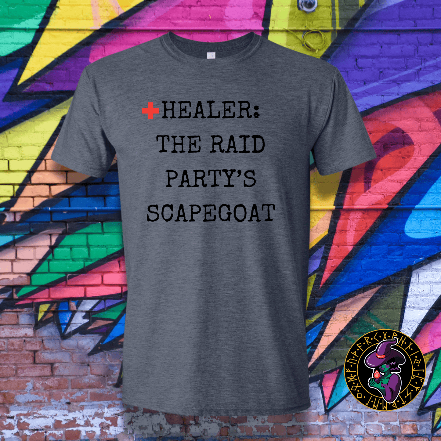 T-Shirt Heather Navy / S Healer: The Raid Party's Scapegoat T-Shirt Healer: The Raid Party's Scapegoat T-Shirt