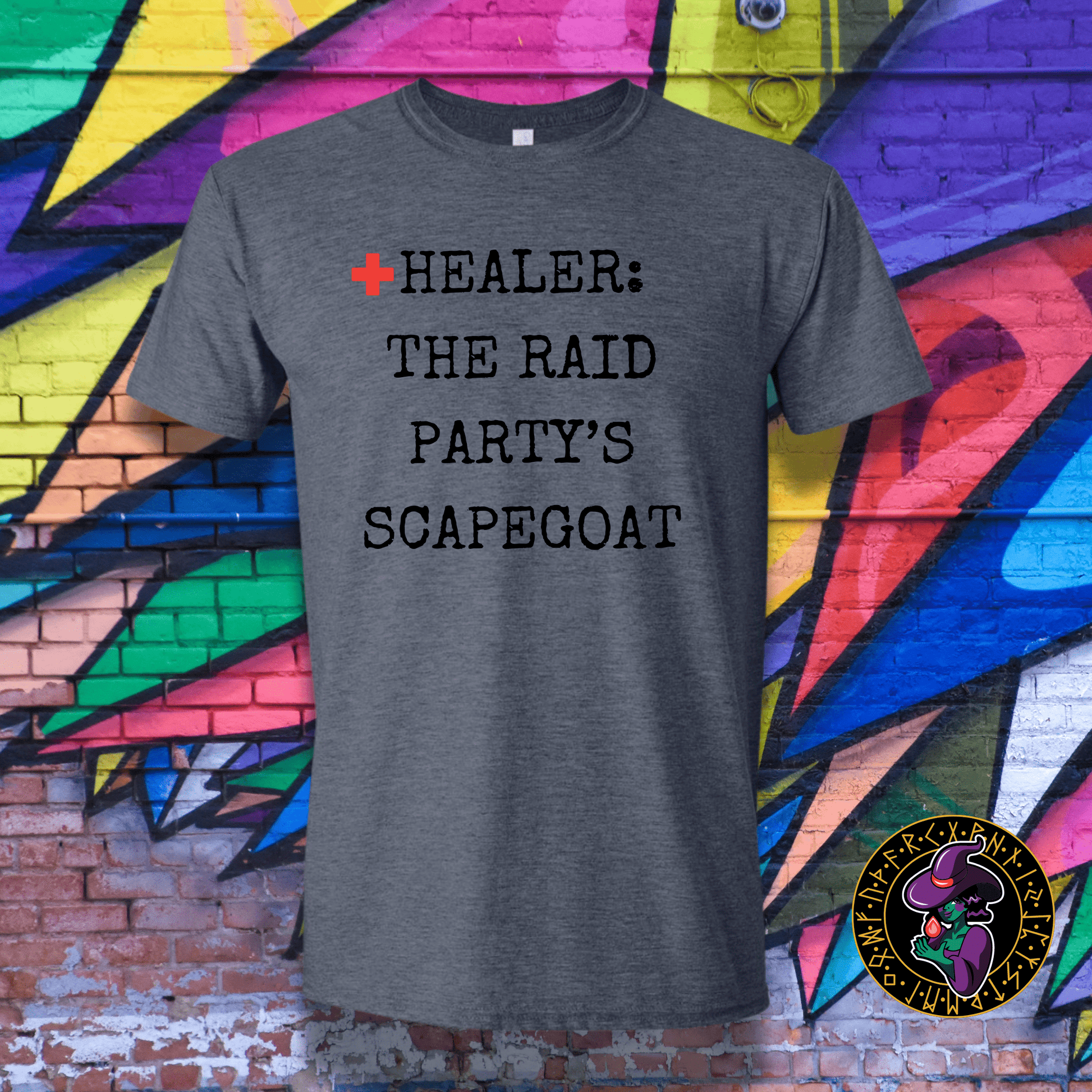 T-Shirt Heather Navy / S Healer: The Raid Party's Scapegoat T-Shirt Healer: The Raid Party's Scapegoat T-Shirt