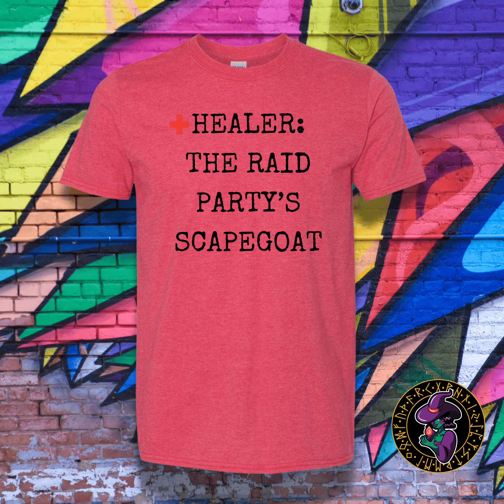 T-Shirt Heather Red / S Healer: The Raid Party's Scapegoat T-Shirt Healer: The Raid Party's Scapegoat T-Shirt