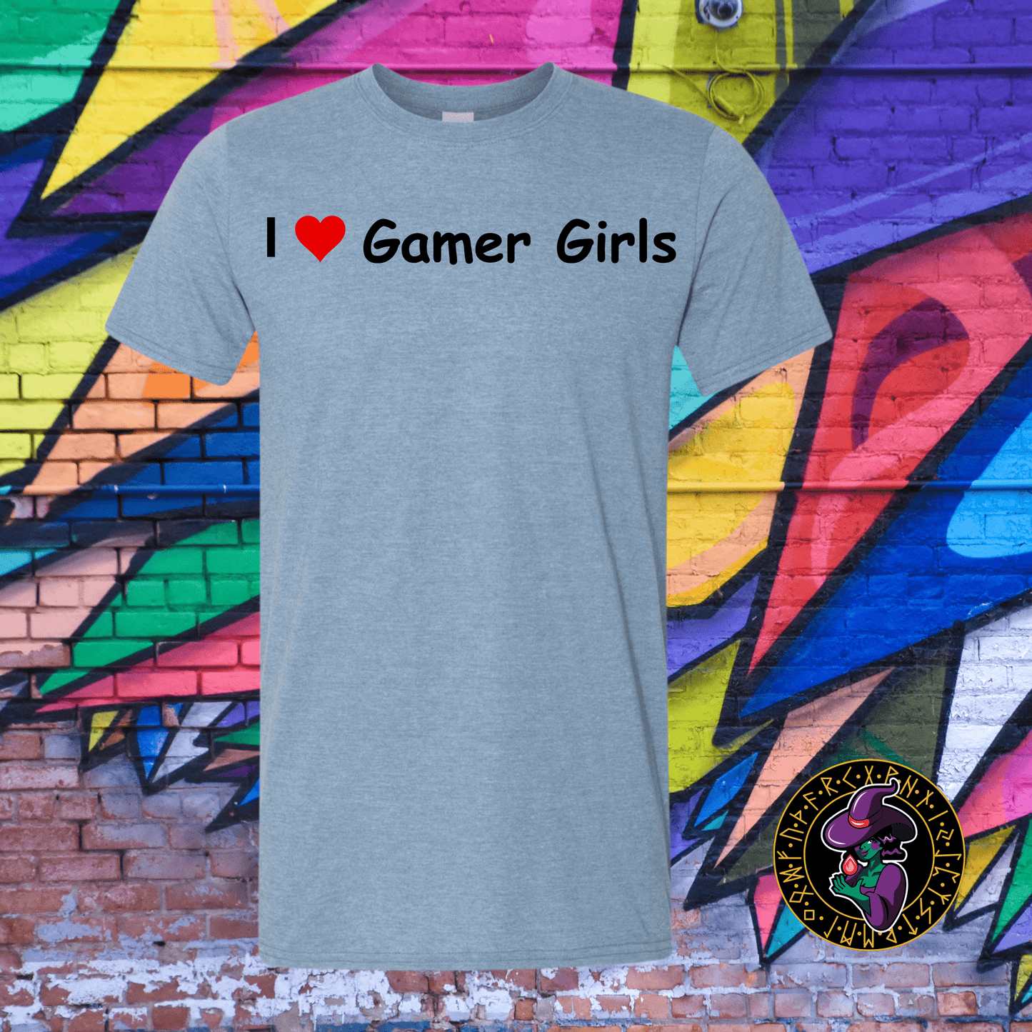 T-Shirt Heather Indigo / S I ♥ Gamer Girls T-Shirt I ♥ Gamer Girls T-Shirt