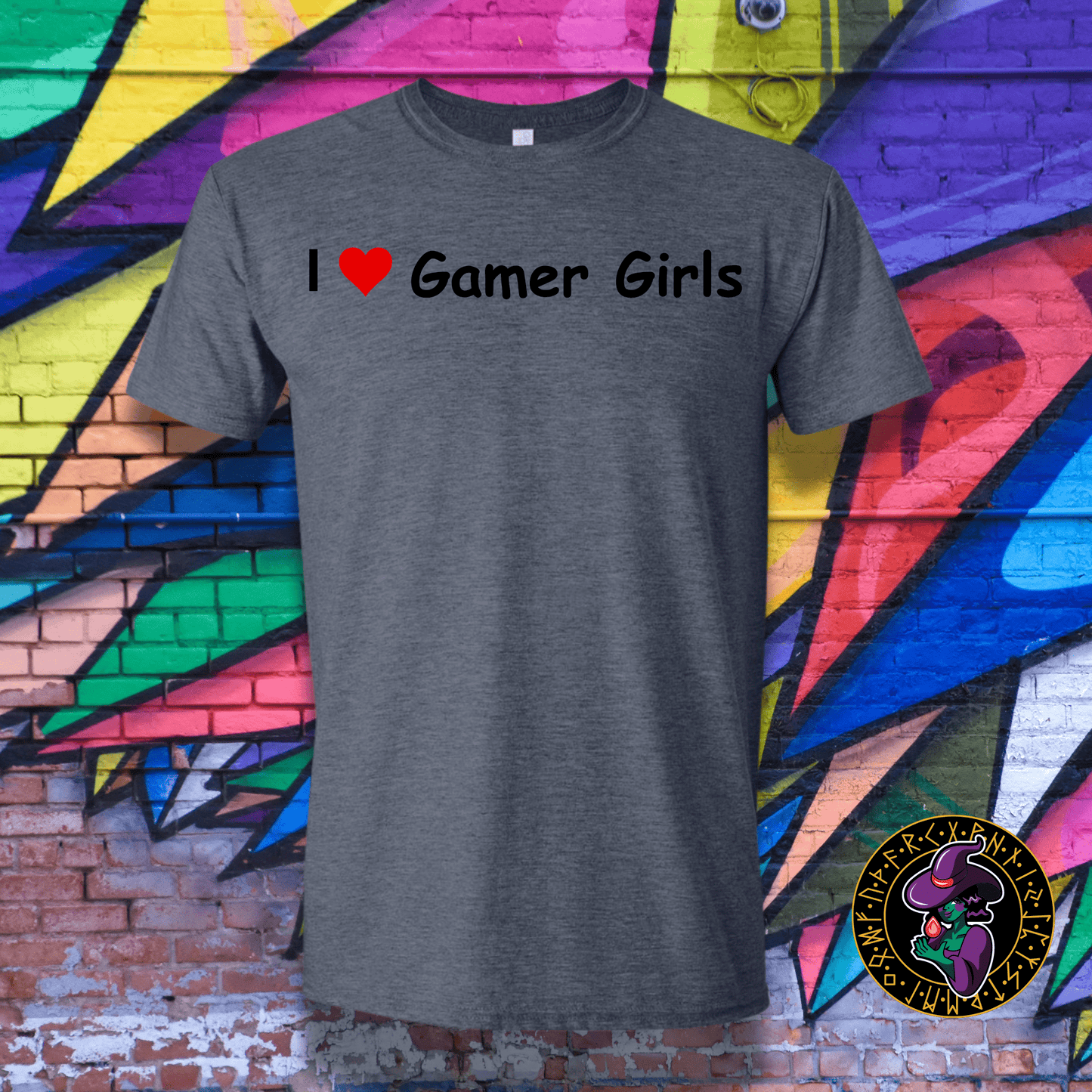 T-Shirt Heather Navy / S I ♥ Gamer Girls T-Shirt I ♥ Gamer Girls T-Shirt