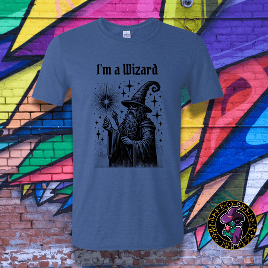 T-Shirt Heather Royal / S I'm a Wizard T-Shirt I'm a Wizard T-Shirt