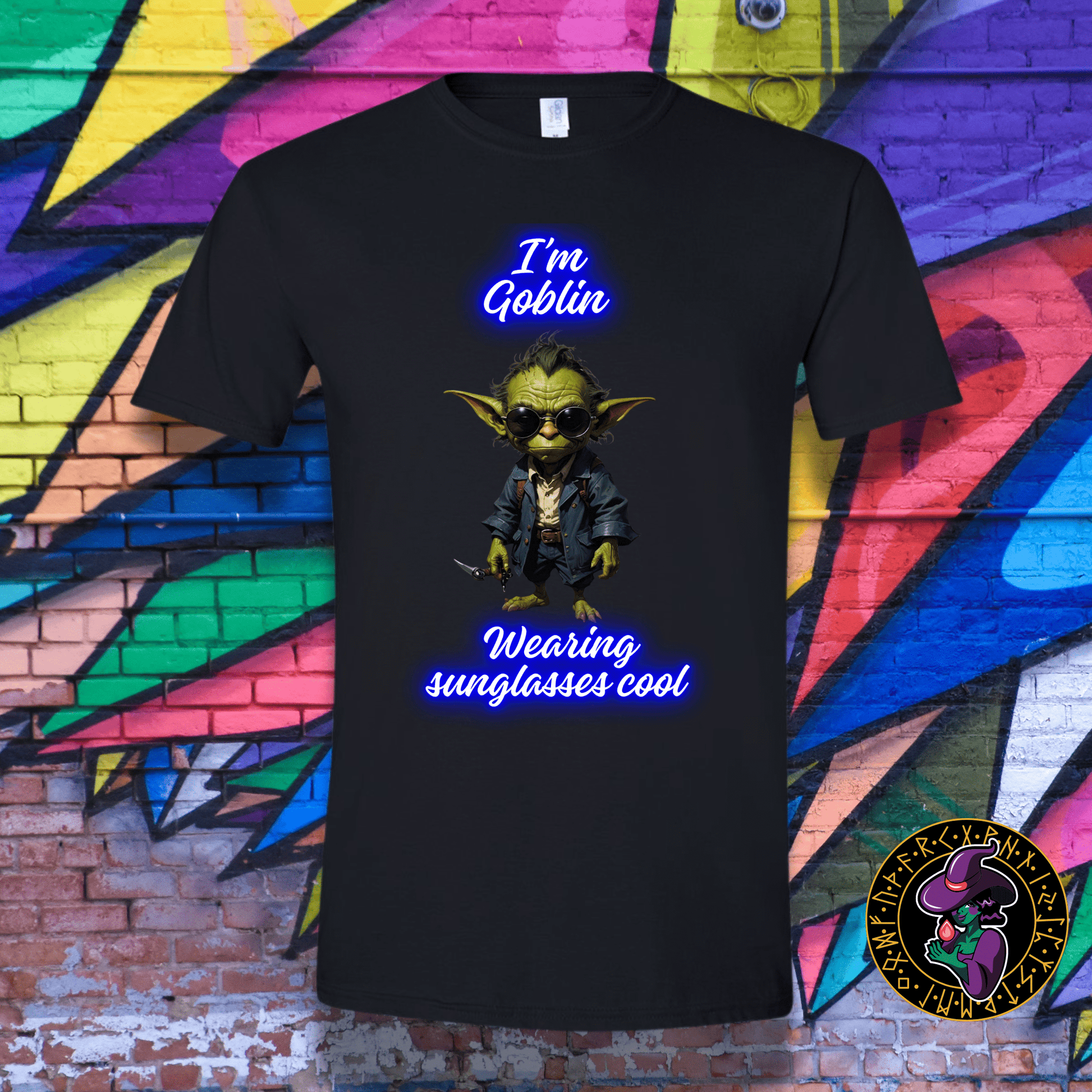 T-Shirt Black / S I'm Goblin wearing sunglasses cool T-Shirt I'm Goblin wearing sunglasses cool T-Shirt