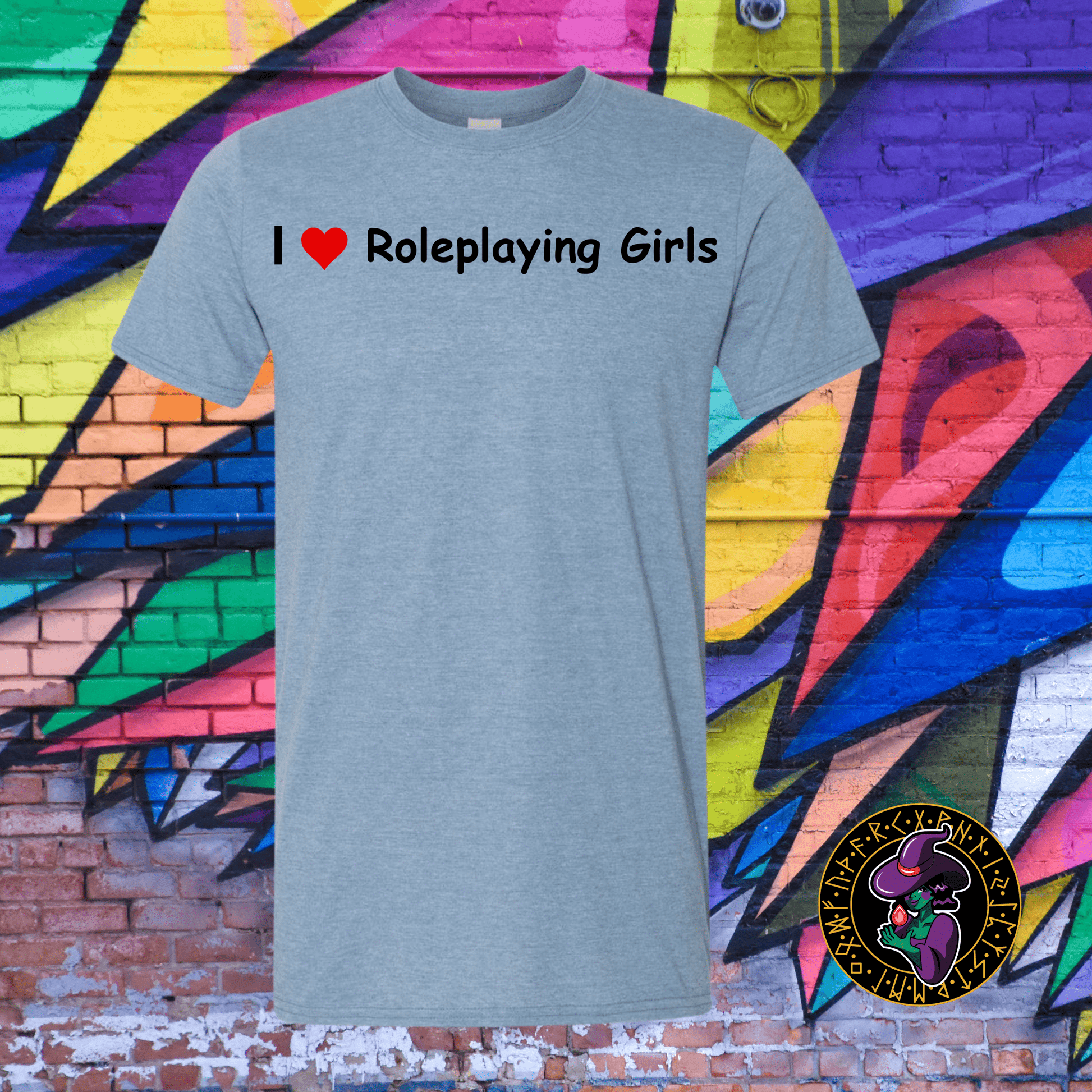 T-Shirt Heather Indigo / S I ♥ Role Playing Girls T-Shirt I ♥ Role Playing Girls T-Shirt