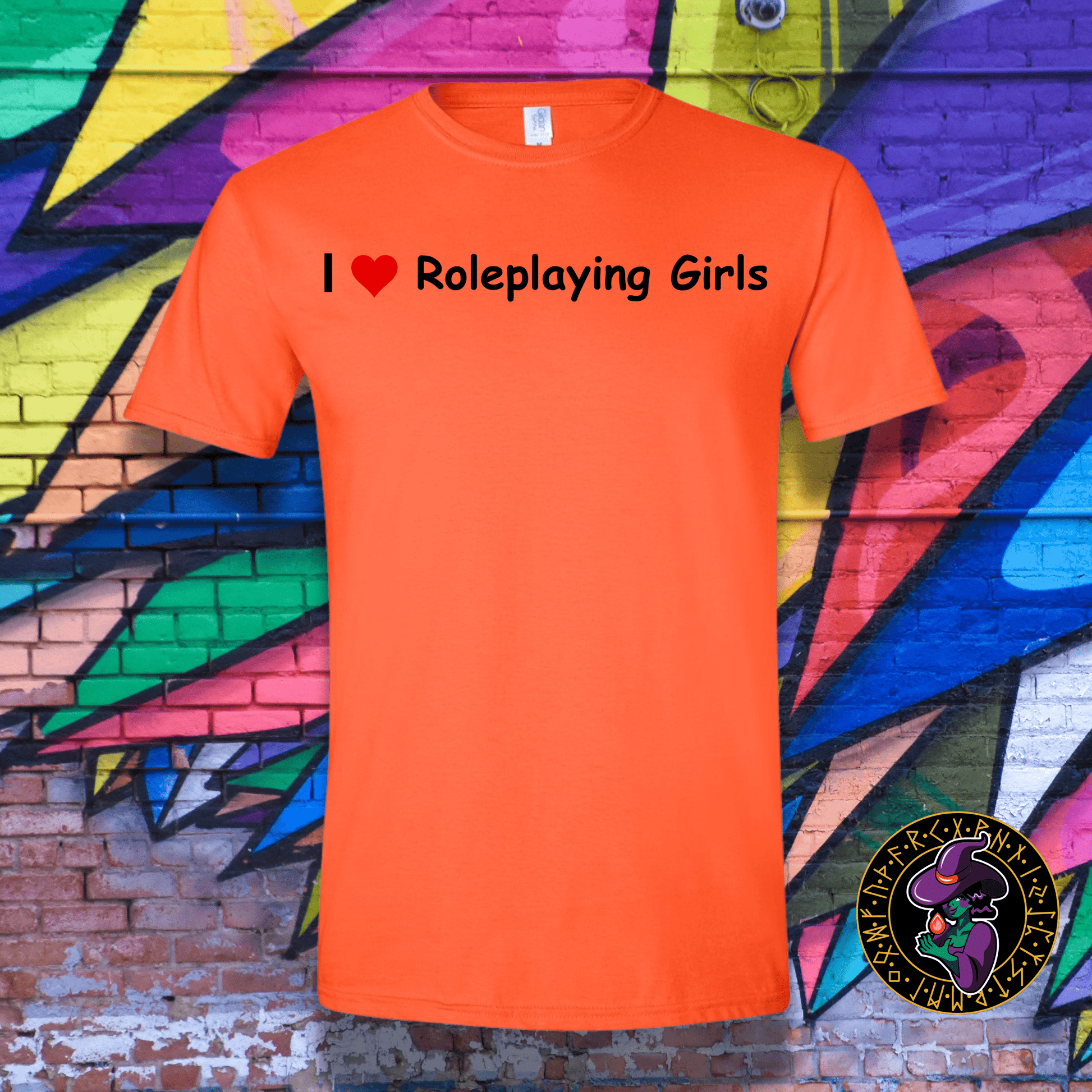 T-Shirt Orange / S I ♥ Role Playing Girls T-Shirt I ♥ Role Playing Girls T-Shirt