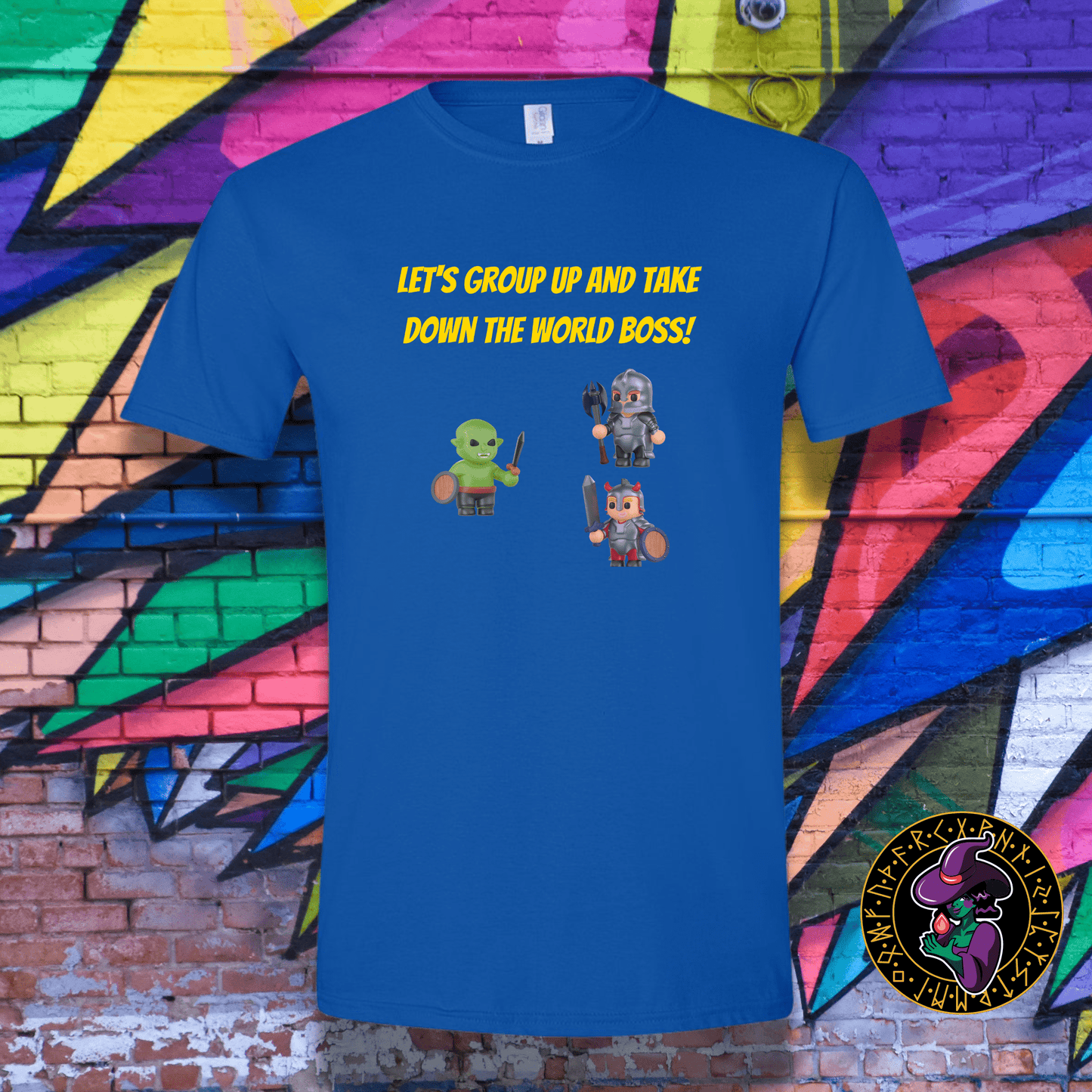 T-Shirt Royal / S Let's group up and take down that world boss! T-Shirt Let's group up and take down that world boss! T-Shirt