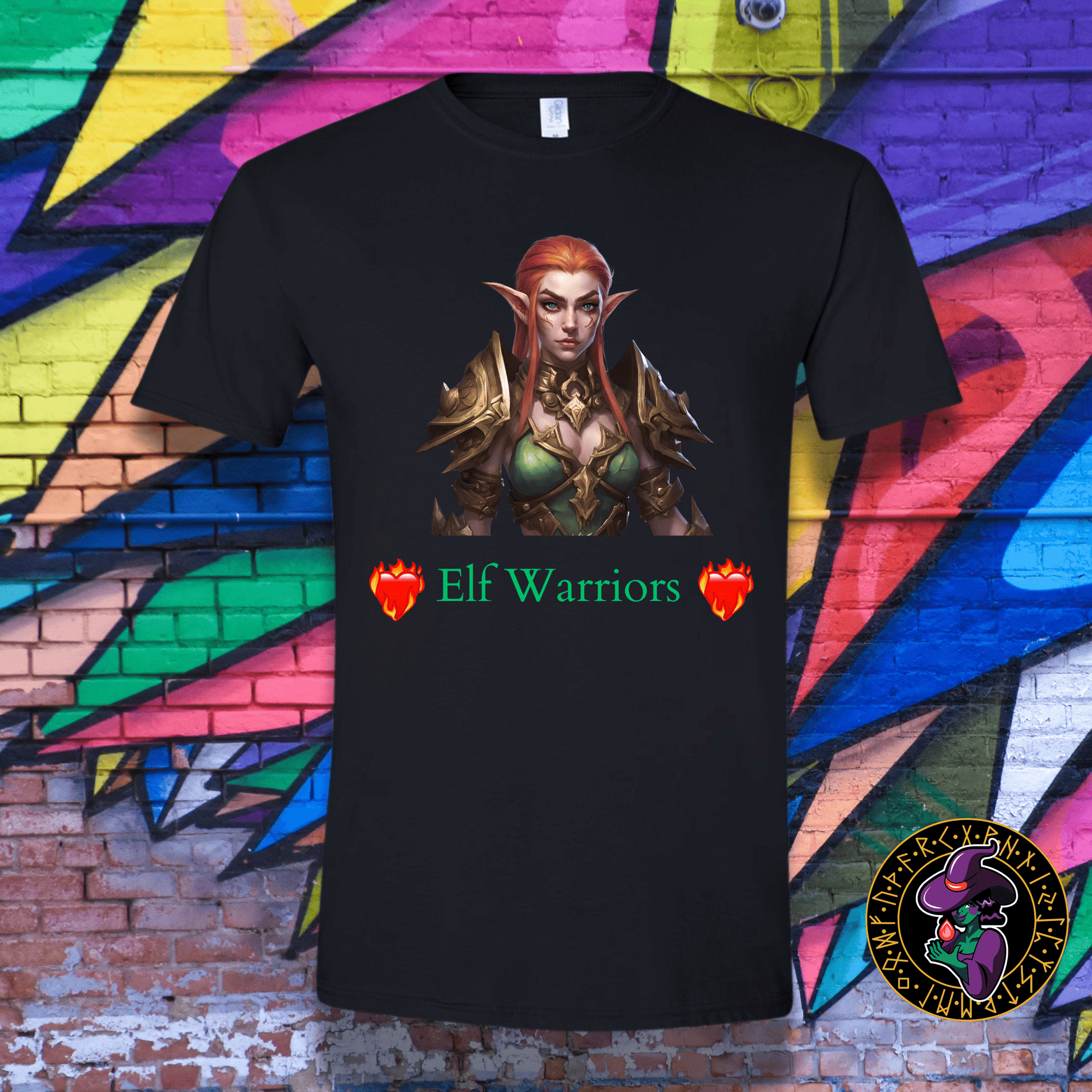 T-Shirt Black / S Love Elf Warriors T-Shirt Love Elf Warriors T-Shirt