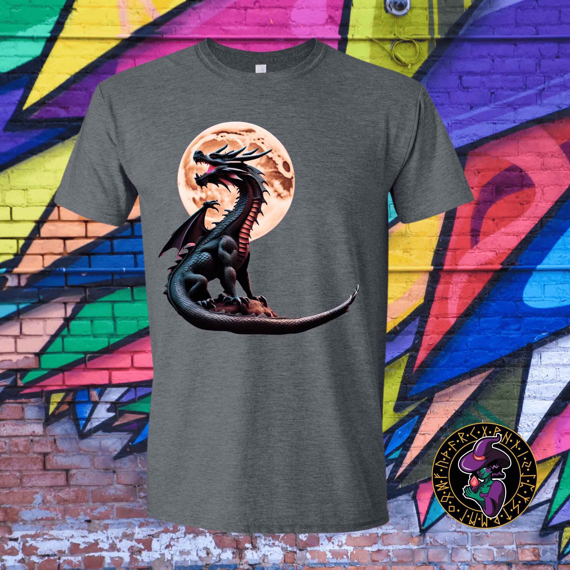 T-Shirt Dark Heather / S Lunar Dragon Guardian T-Shirt Lunar Dragon Guardian T-Shirt