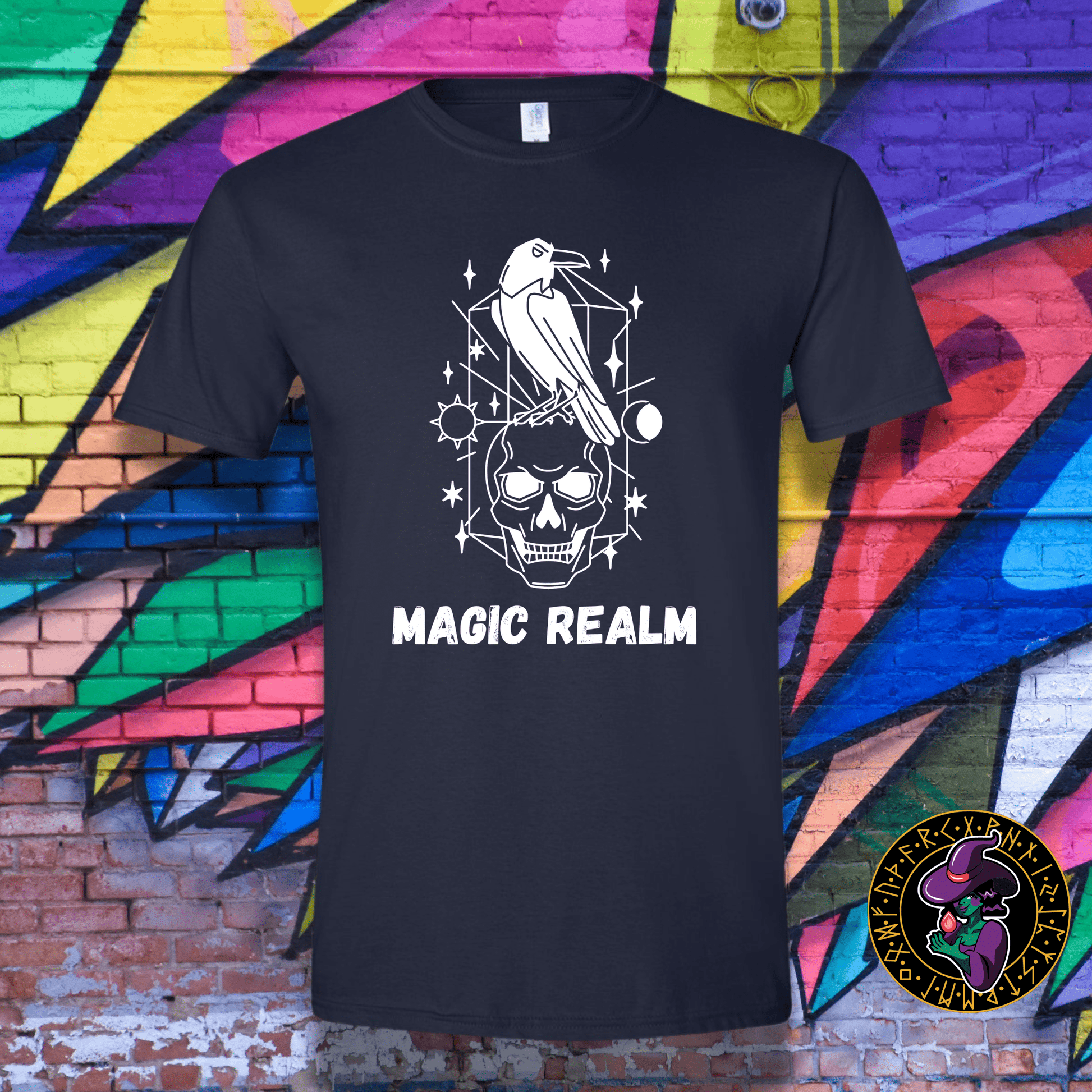 T-Shirt Navy / S Magic Realm Raven T-Shirt Magic Realm Raven T-Shirt