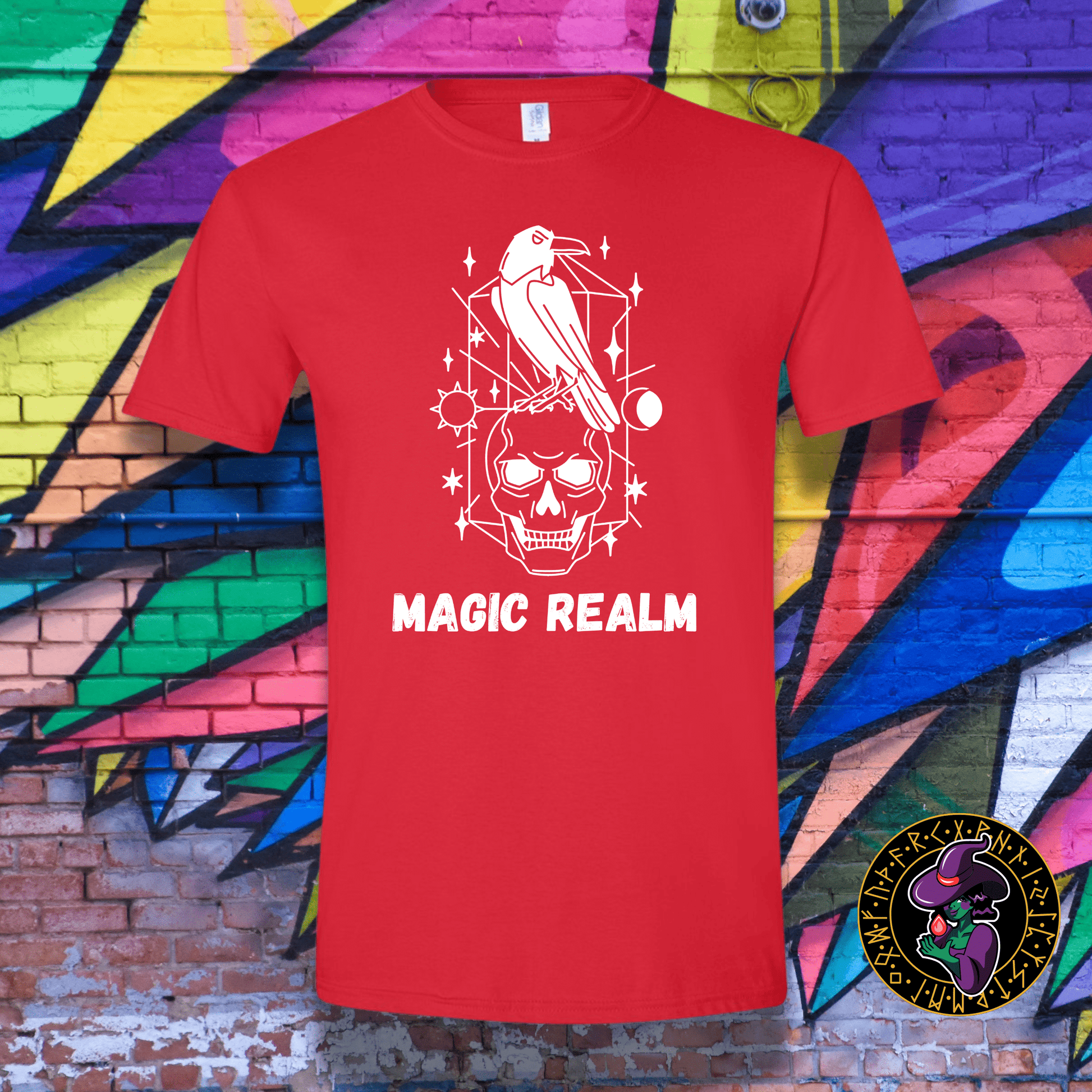 T-Shirt Red / S Magic Realm Raven T-Shirt Magic Realm Raven T-Shirt