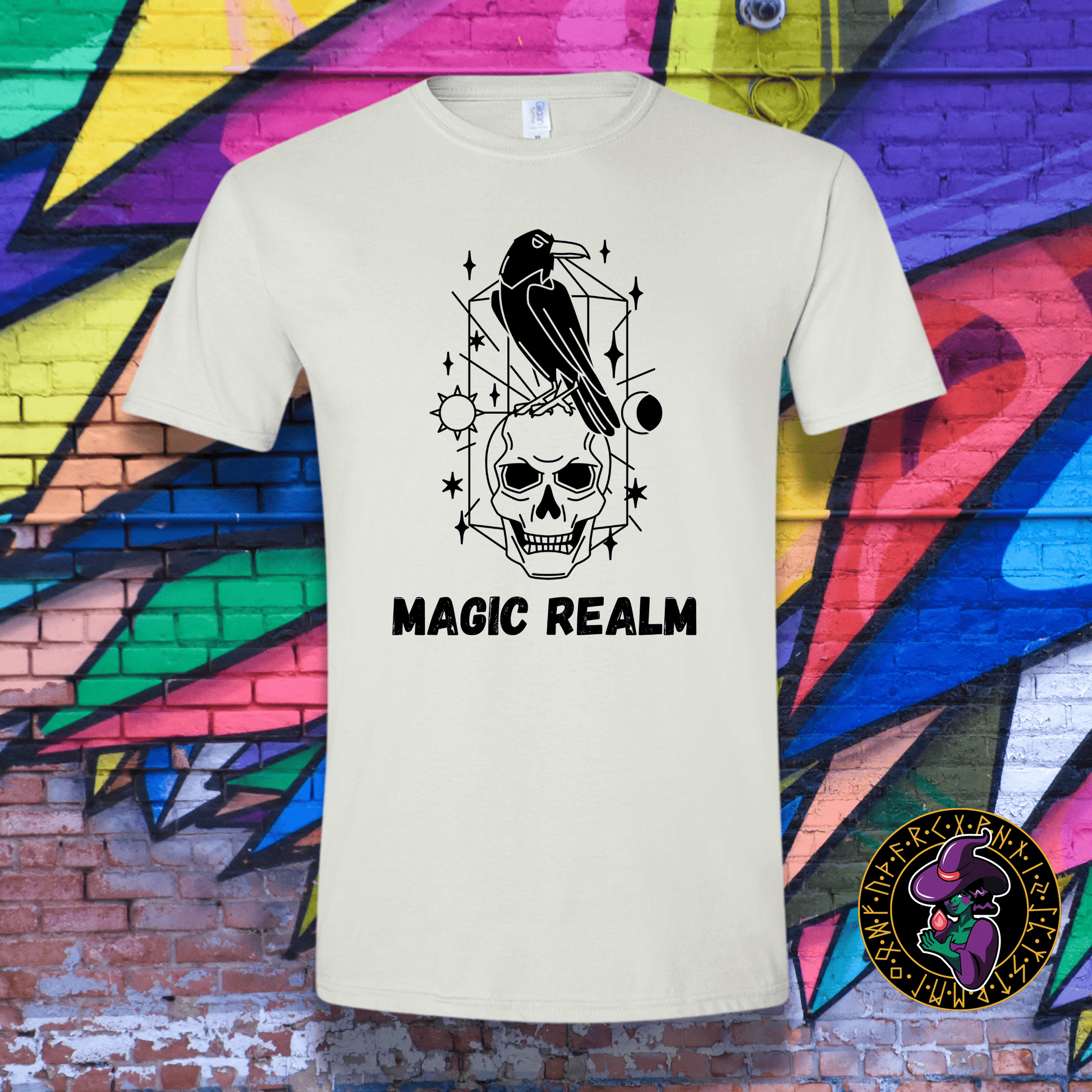 T-Shirt White / S Magic Realm Raven T-Shirt Magic Realm Raven T-Shirt