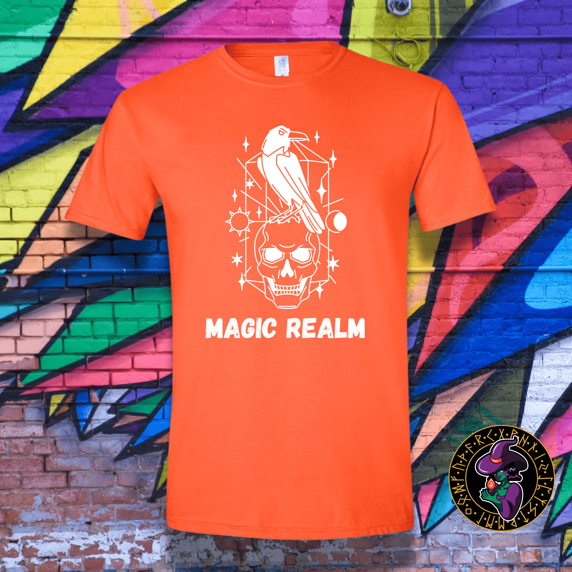 T-Shirt Orange / S Magic Realm Raven T-Shirt Magic Realm Raven T-Shirt