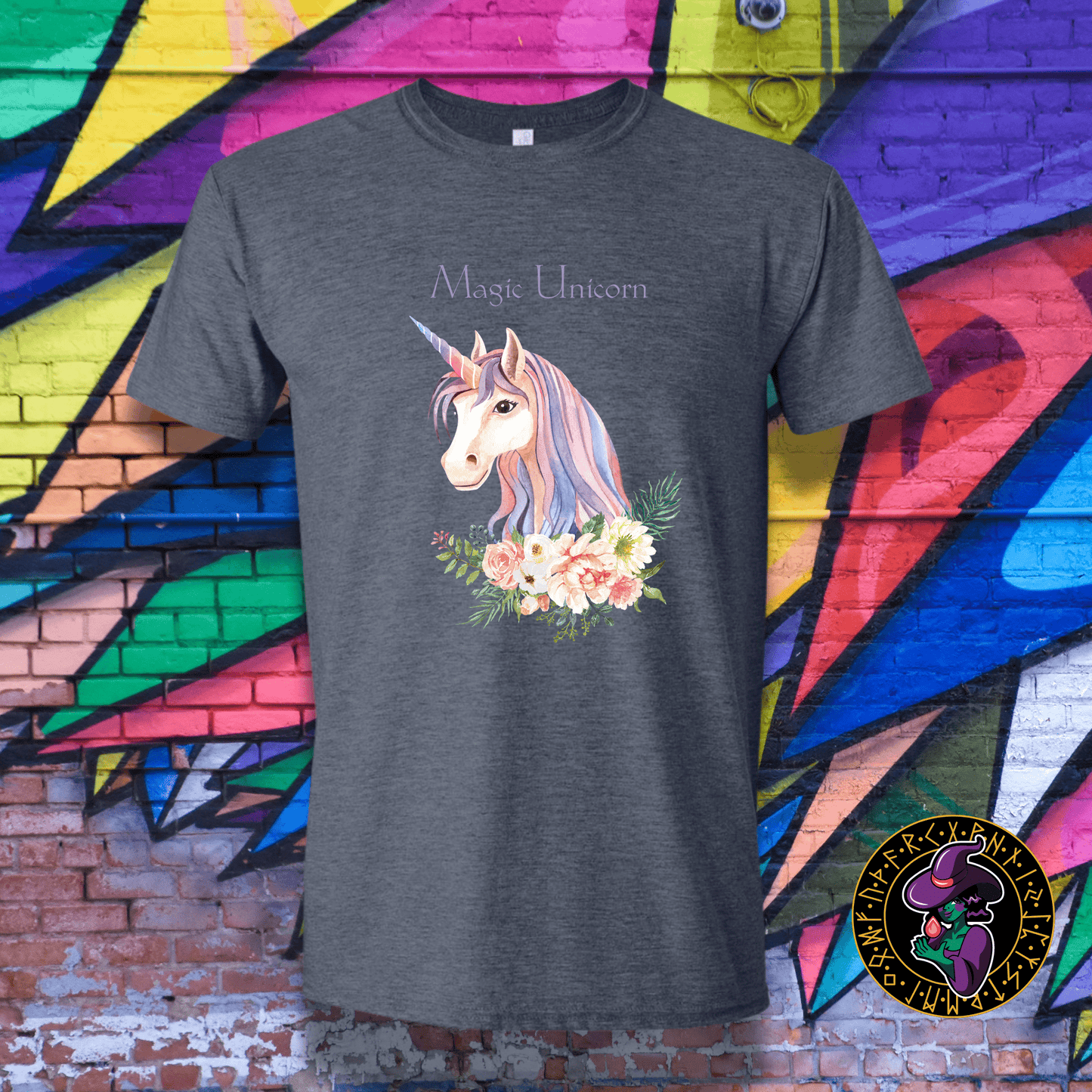 T-Shirt Heather Navy / S Magic Unicorn T-Shirt Magic Unicorn T-Shirt