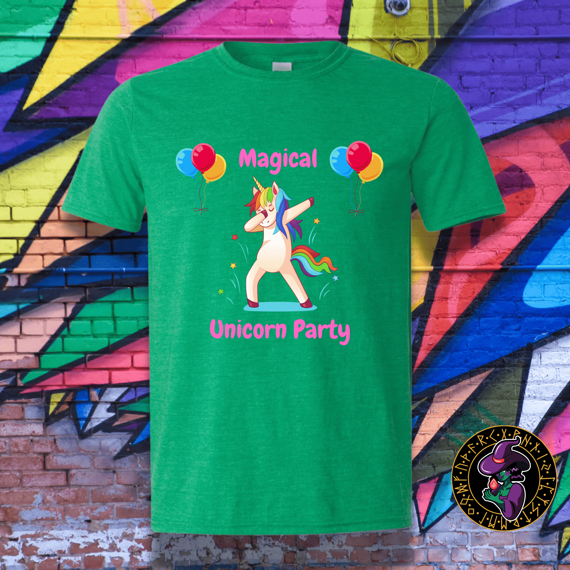 T-Shirt Heather Irish Green / S Magical Unicorn Party T-Shirt