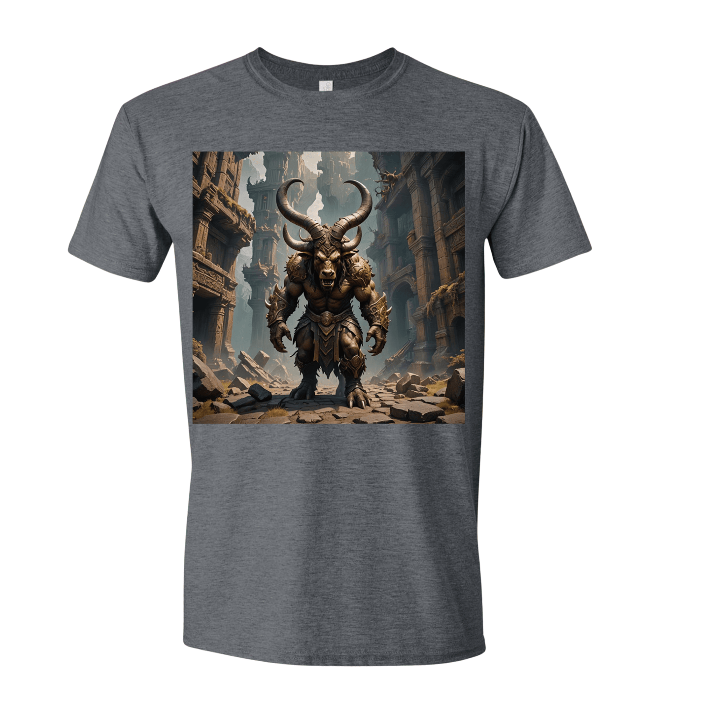 T-Shirt Dark Heather / S Menacing Minotaur T-Shirt Menacing Minotaur T-Shirt