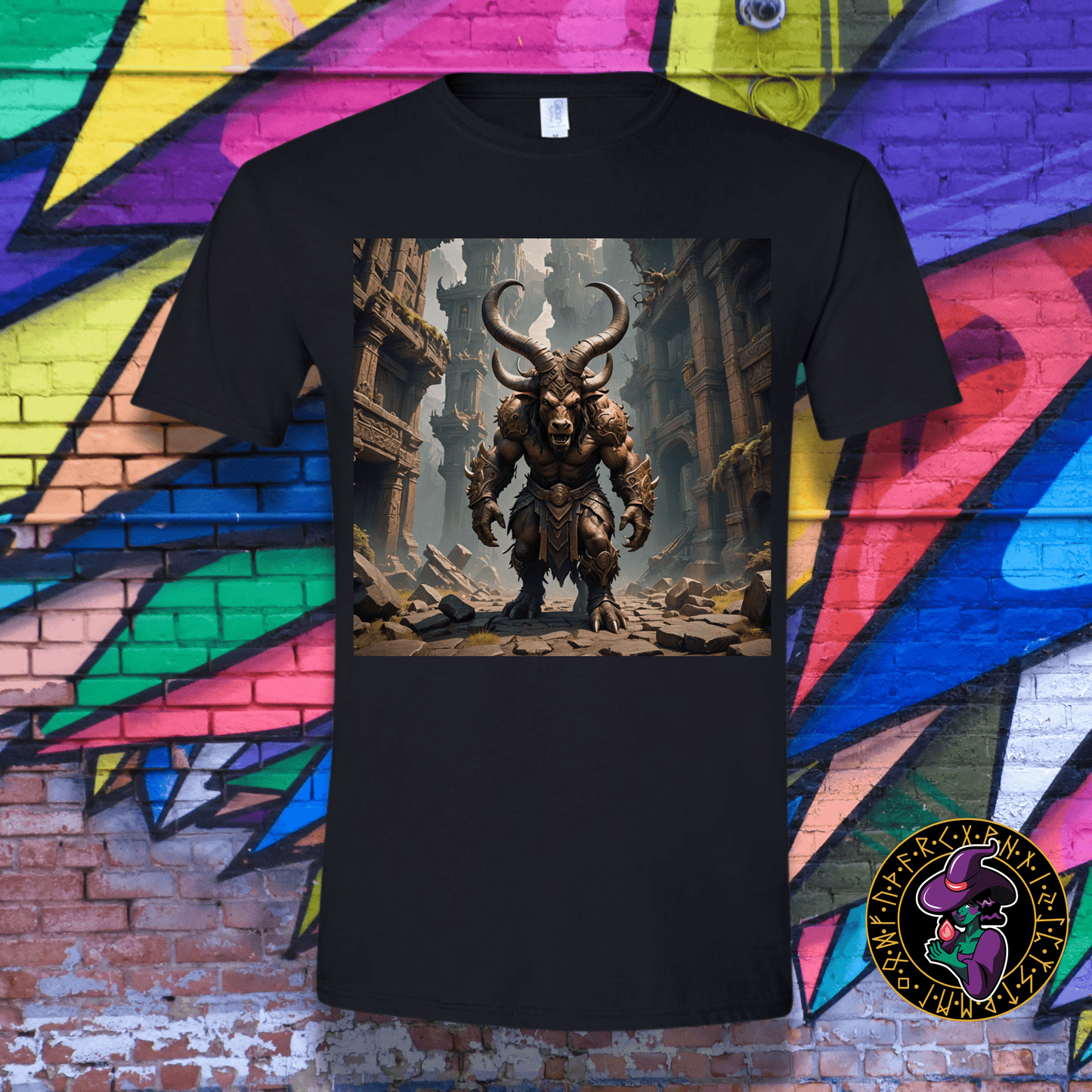 T-Shirt Black / S Menacing Minotaur T-Shirt Menacing Minotaur T-Shirt