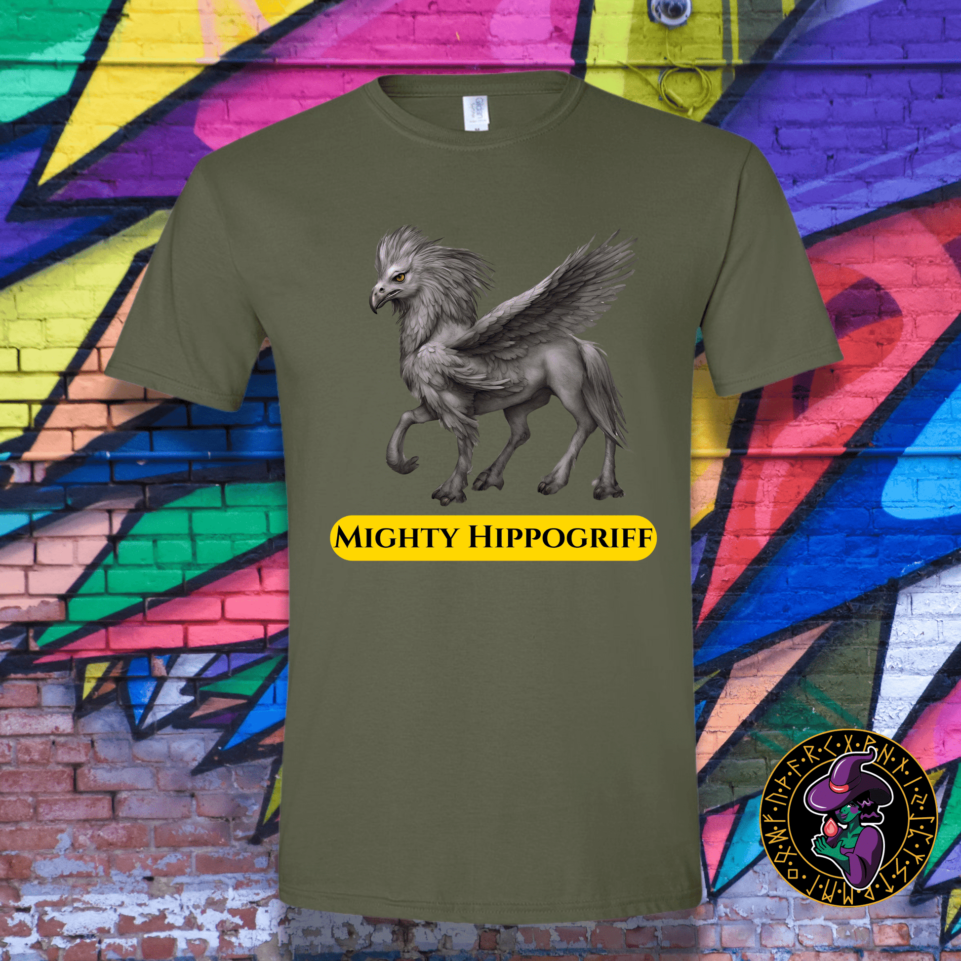 T-Shirt Military Green / S Mighty Hippogriff T-Shirt Mighty Hippogriff T-Shirt