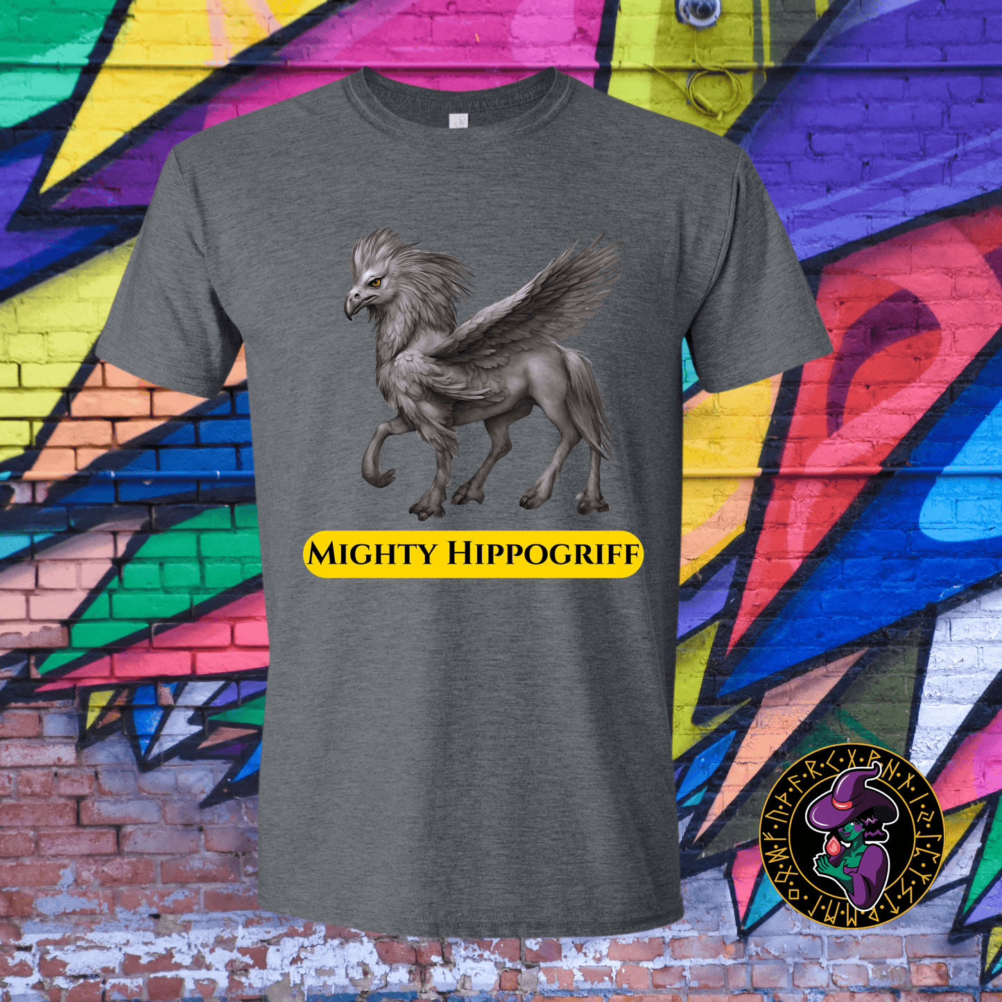 T-Shirt Dark Heather / S Mighty Hippogriff T-Shirt Mighty Hippogriff T-Shirt