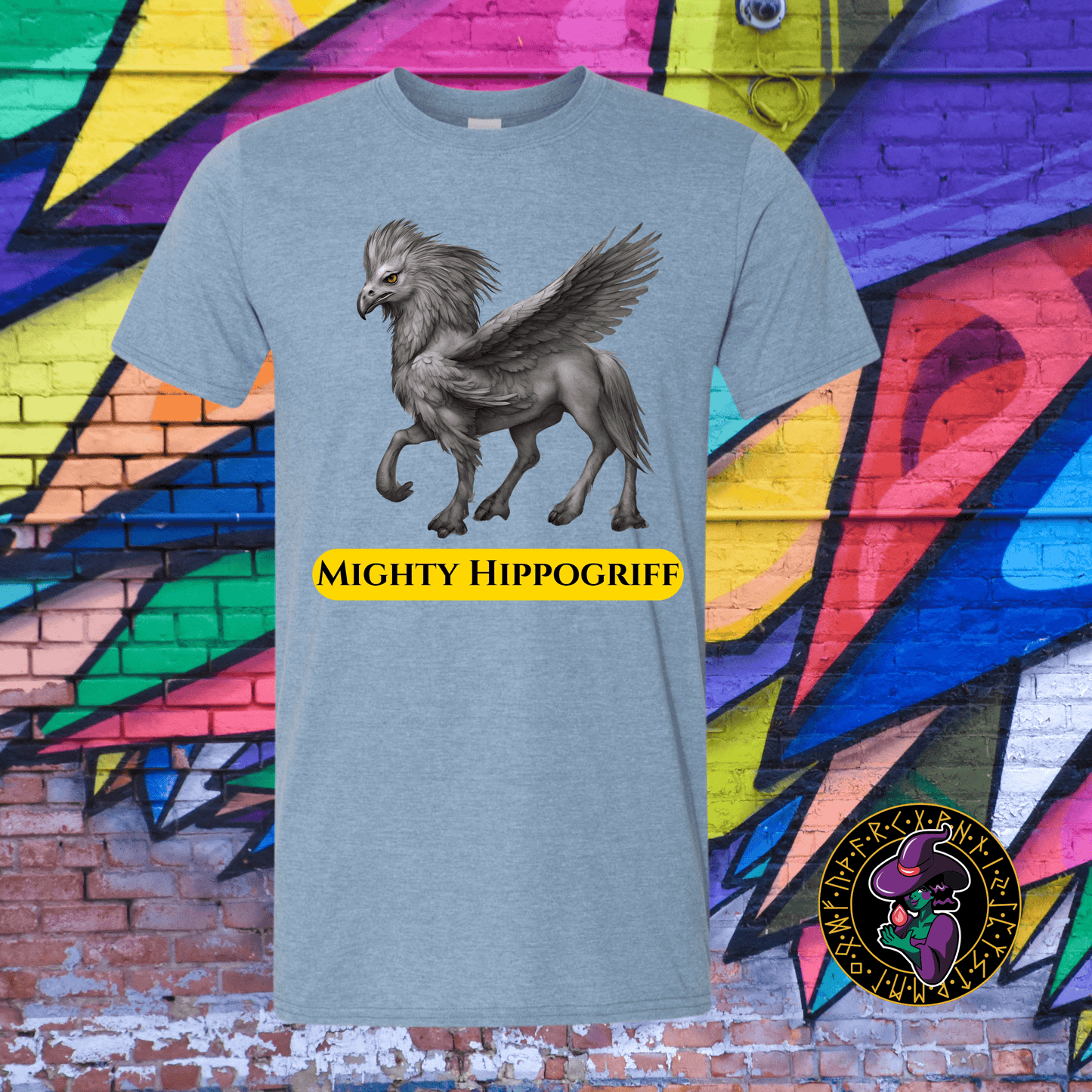 T-Shirt Heather Indigo / S Mighty Hippogriff T-Shirt Mighty Hippogriff T-Shirt