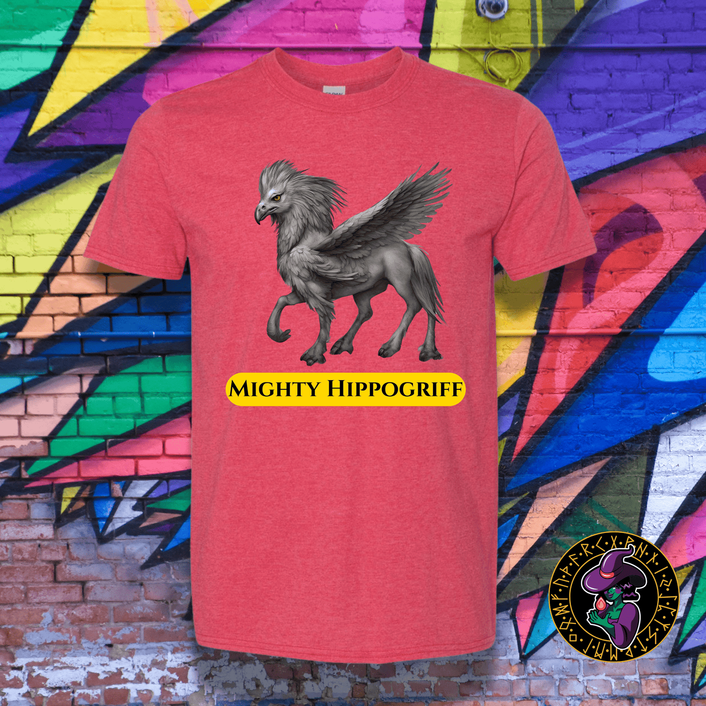 T-Shirt Heather Red / S Mighty Hippogriff T-Shirt Mighty Hippogriff T-Shirt