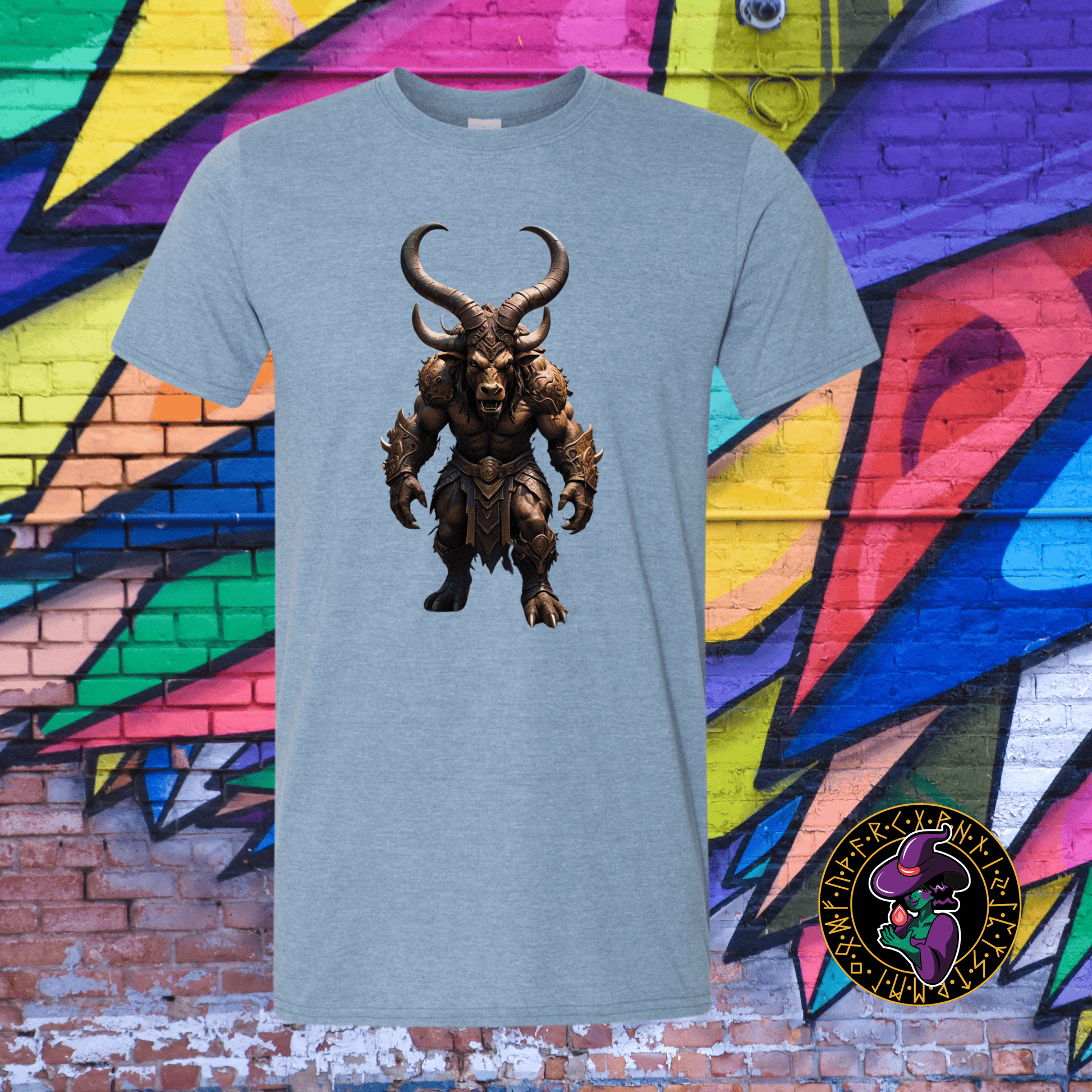 T-Shirt Heather Indigo / S Minotaur's Stare T-Shirt Minotaur's Stare T-Shirt